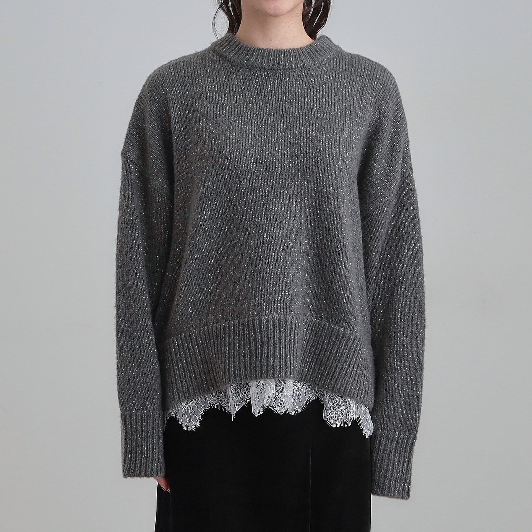 キューティーブロンド Cutie Blonde レースラメニット （チャコールグレー(013)） チャコールグレー(013)