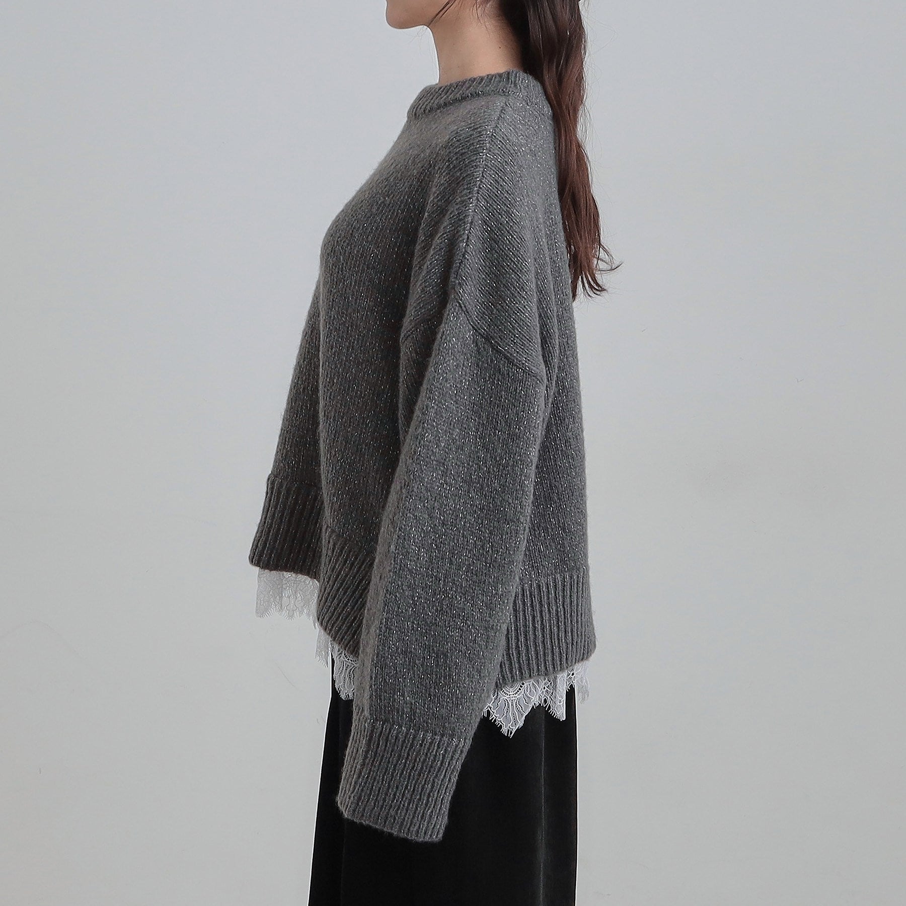 キューティーブロンド Cutie Blonde レースラメニット （チャコールグレー(013)） チャコールグレー(013)