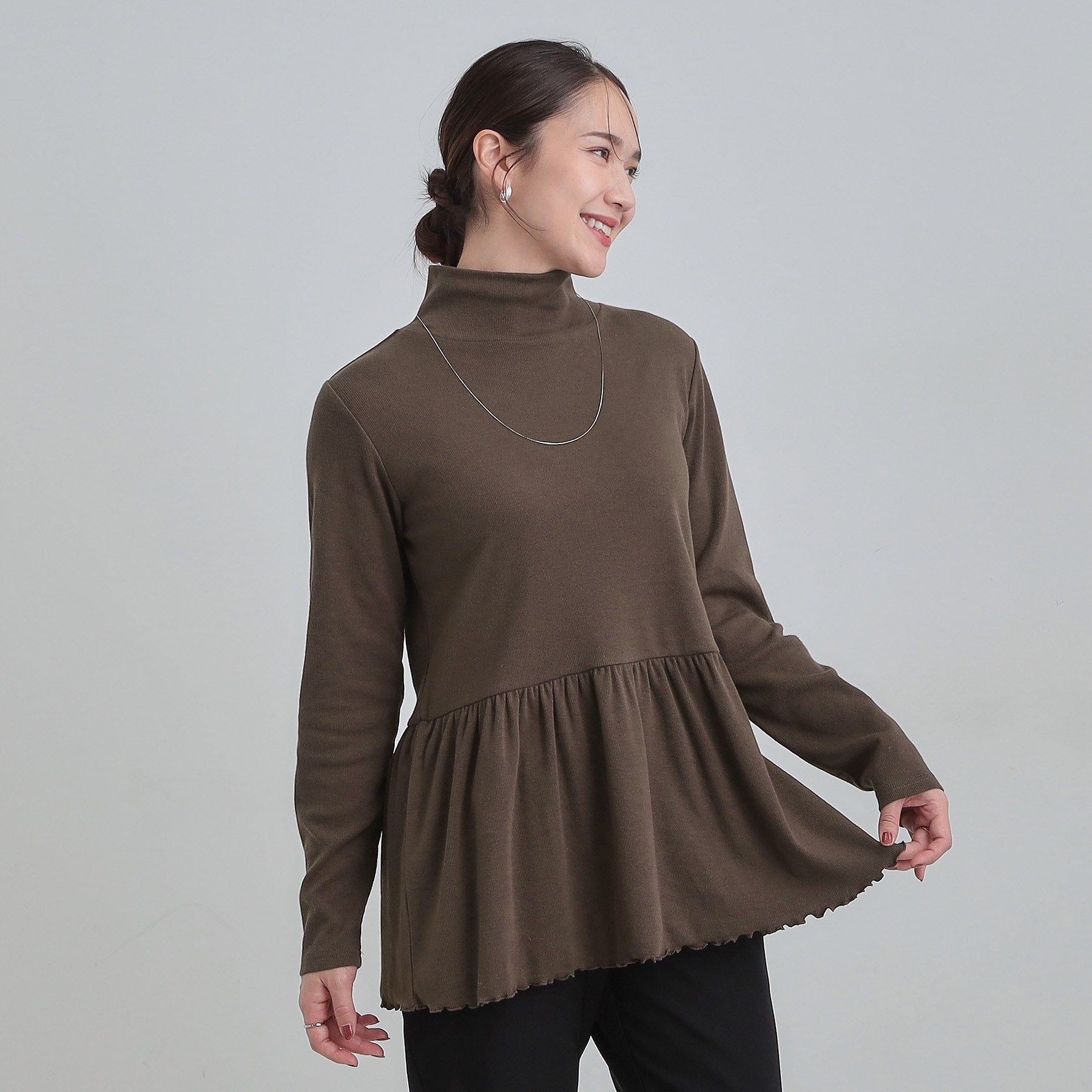 キューティーブロンド Cutie Blonde ペプラムリブトップス （オフホワイト(003)） オフホワイト(003)