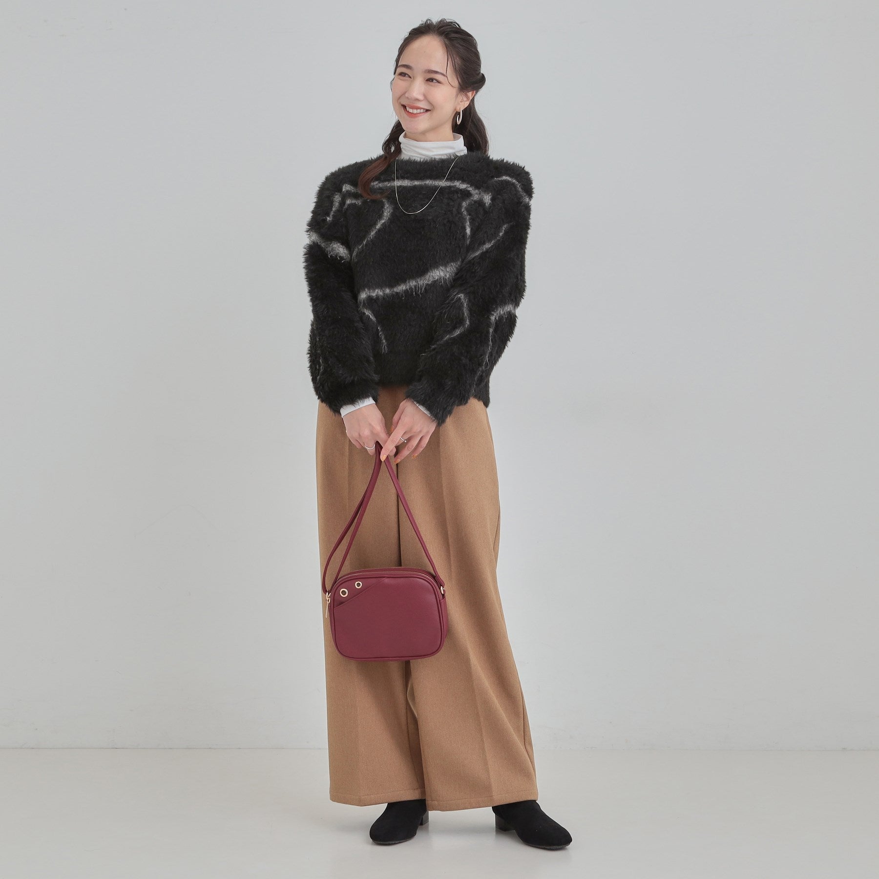 キューティーブロンド Cutie Blonde 柄アソート ロングフェザーニット （グリーン(725)） グリーン(725)