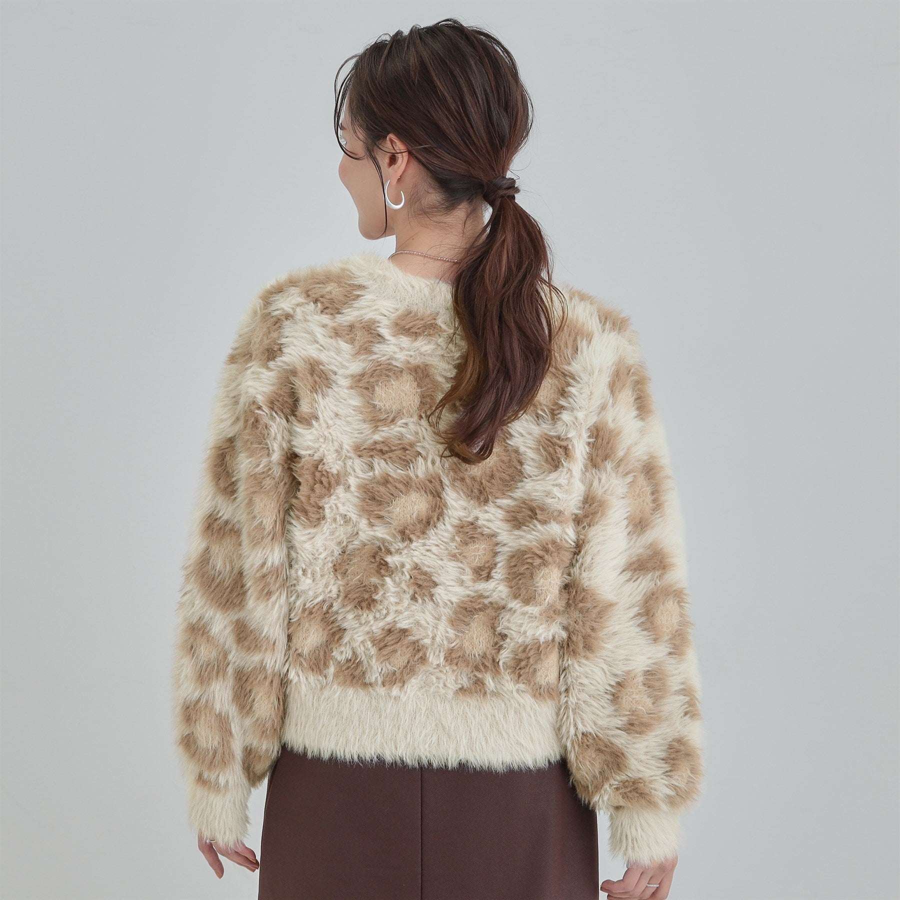 キューティーブロンド Cutie Blonde 柄アソート ロングフェザーニット （グリーン(725)） グリーン(725)