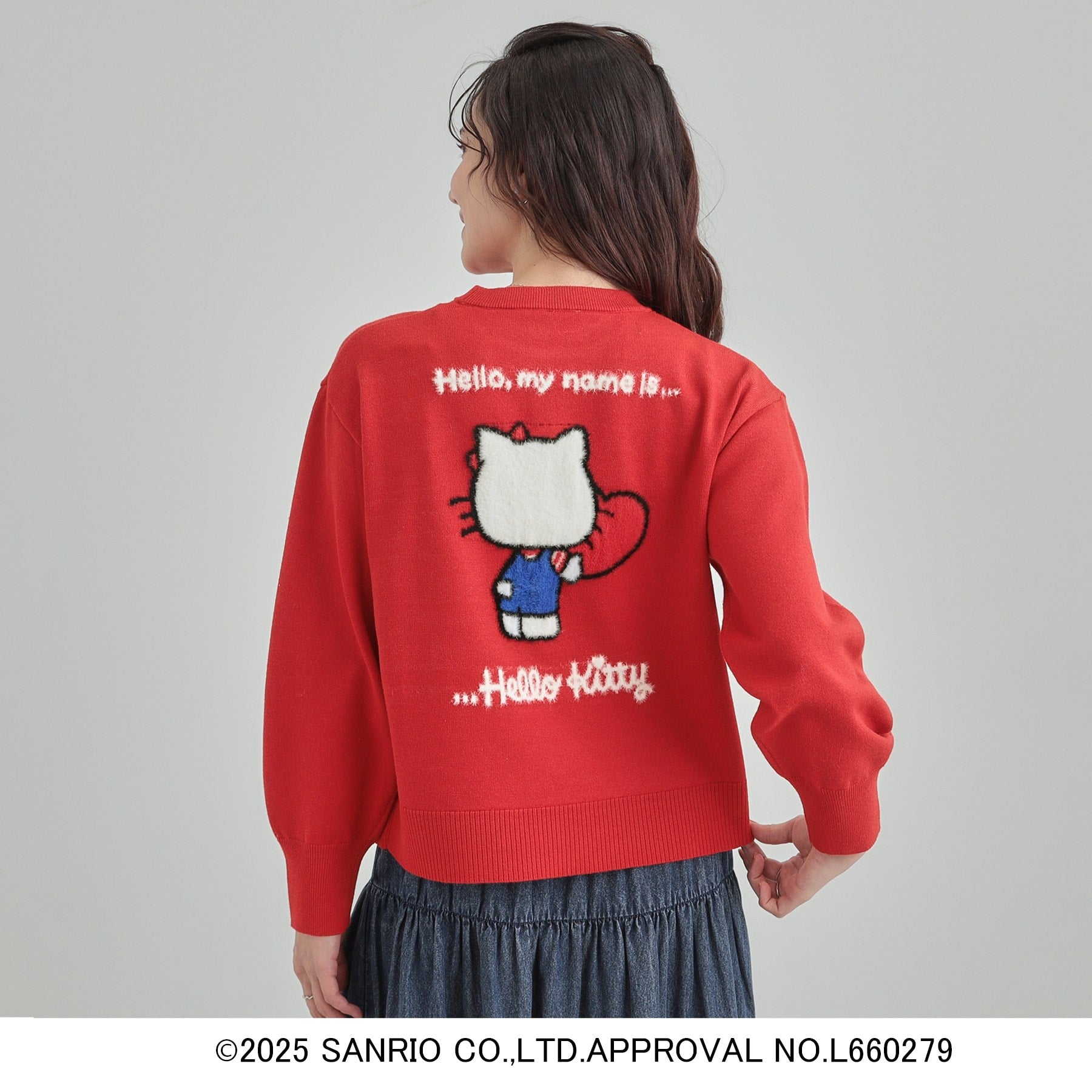 キューティーブロンド Cutie Blonde 【HELLO KITTY コラボ】スウェットライクニット （オフホワイト(203)） オフホワイト(203)