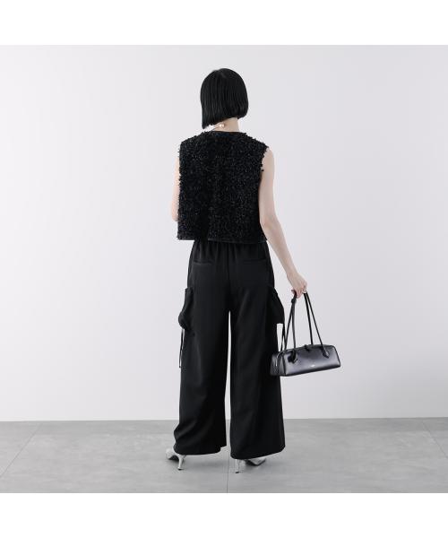 シアン トーキョー CYAN tokyo CYAN tokyo ワイドパンツ 510292 シャーリングポケット （BLACK/ブラック） BLACK/ブラック