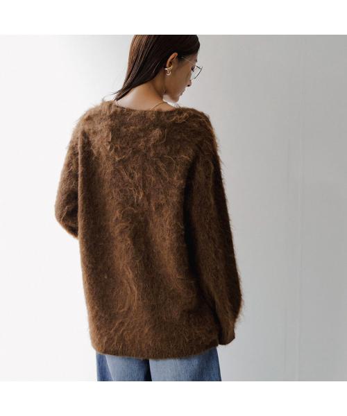 シアン トーキョー CYAN tokyo CYAN tokyo カーディガン 504379 シャギー ニット （BROWN/ブラウン） BROWN/ブラウン
