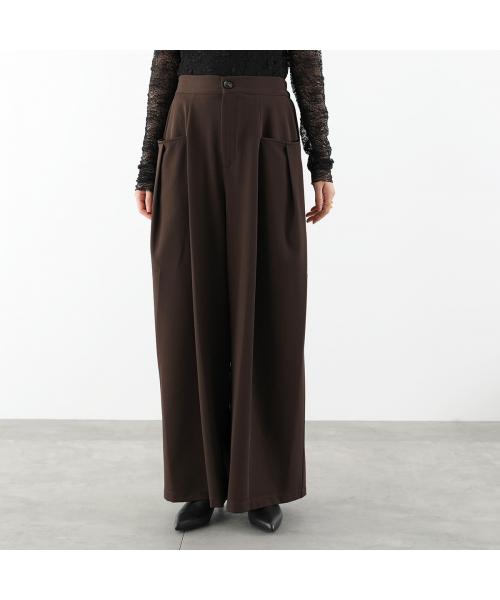 シアン トーキョー CYAN tokyo CYAN tokyo ワイドパンツ 507401 タック （BROWN/ブラウン） BROWN/ブラウン