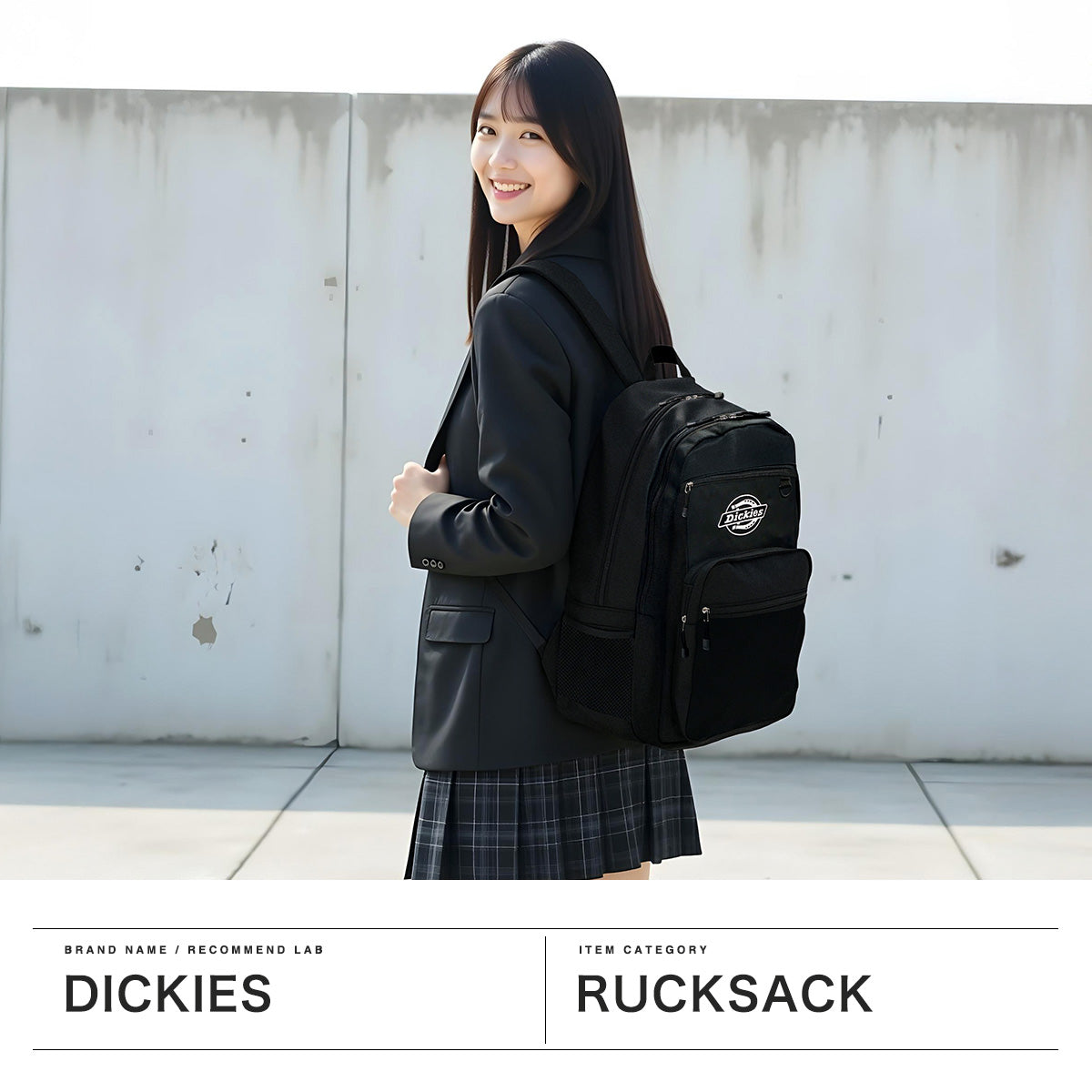 ディッキーズ Dickies リュック メンズ レディース 通学 大容量 通勤 ブランド カジュアル 軽量 軽い PC収納 16インチ A4 B4 DK ICON LOGO STUDENT PACK 18421700 （ホワイト） ホワイト