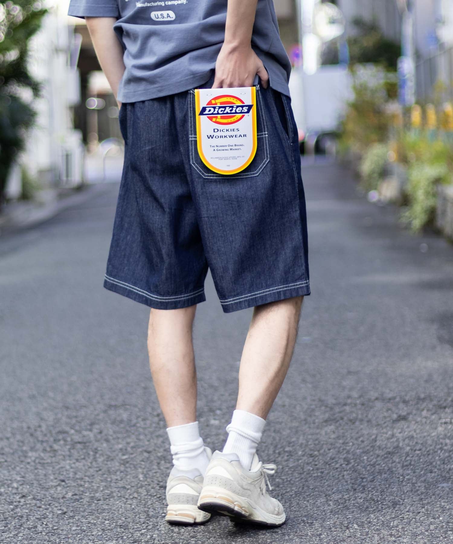 ディッキーズ Dickies ツイルショートパンツ （ブルーグリーン） ブルーグリーン
