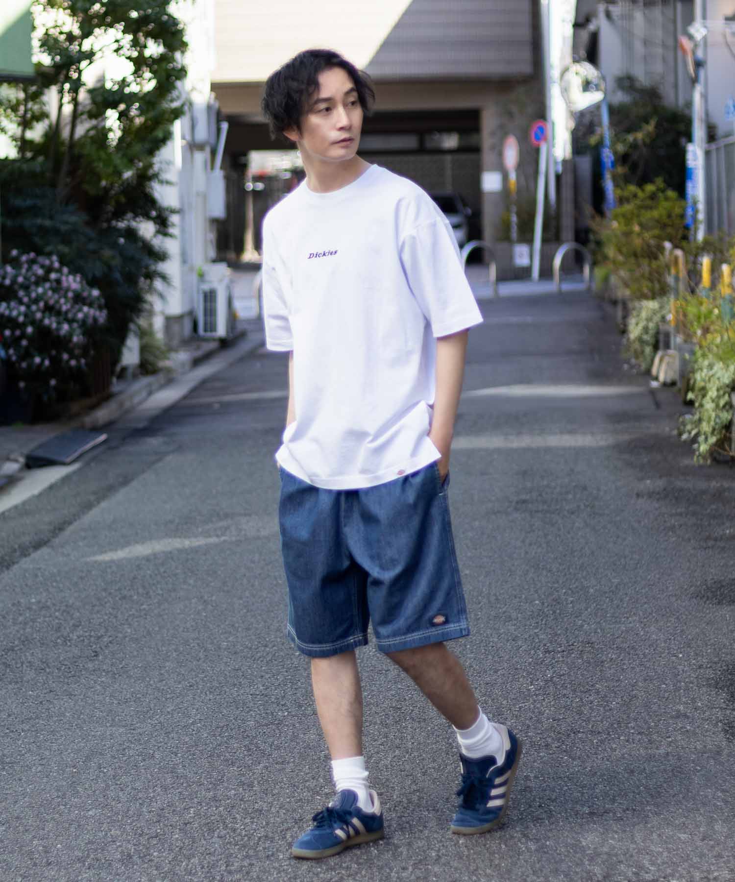 ディッキーズ Dickies ツイルショートパンツ （ブルーグリーン） ブルーグリーン