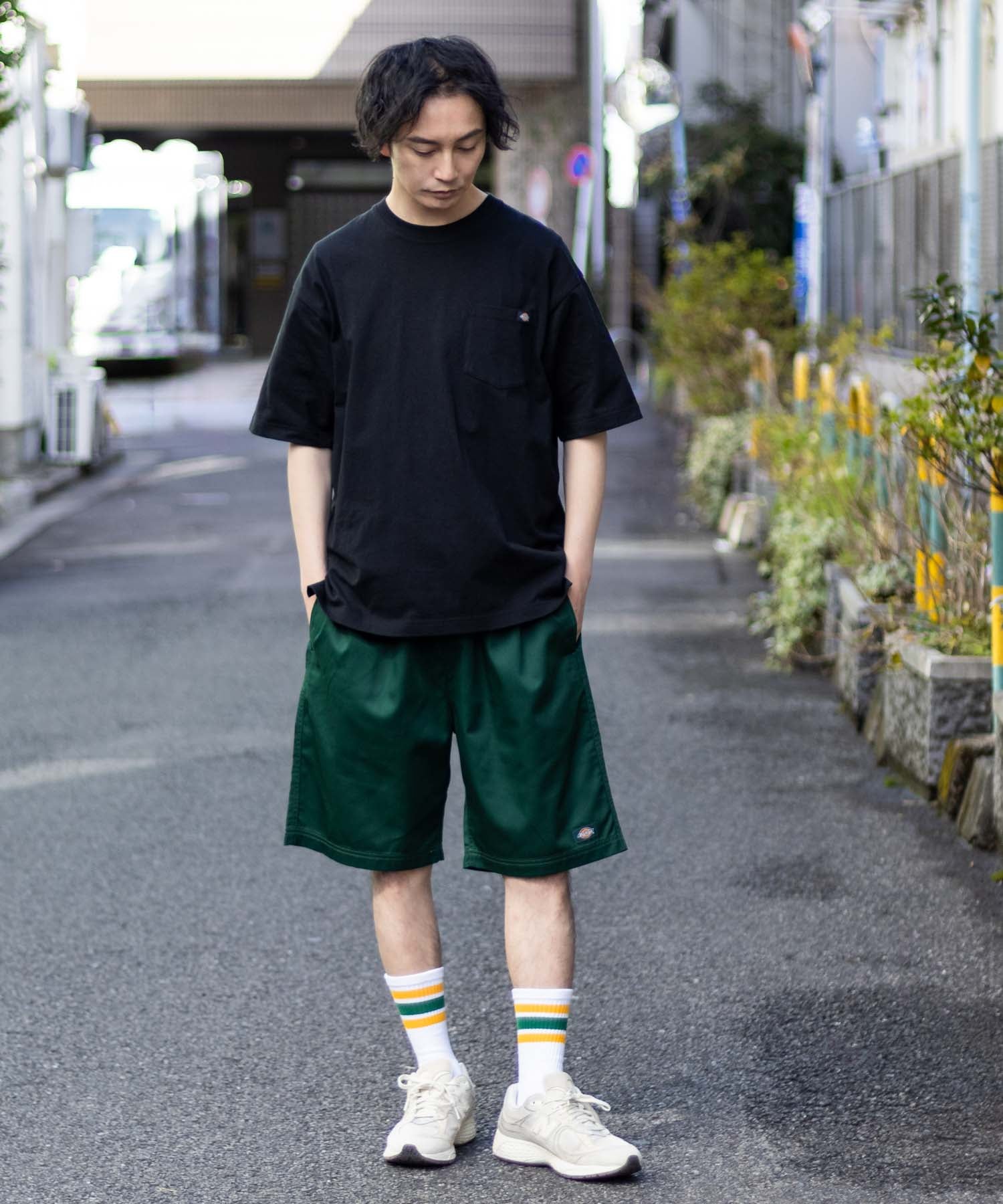 ディッキーズ Dickies ツイルショートパンツ （ブルーグリーン） ブルーグリーン
