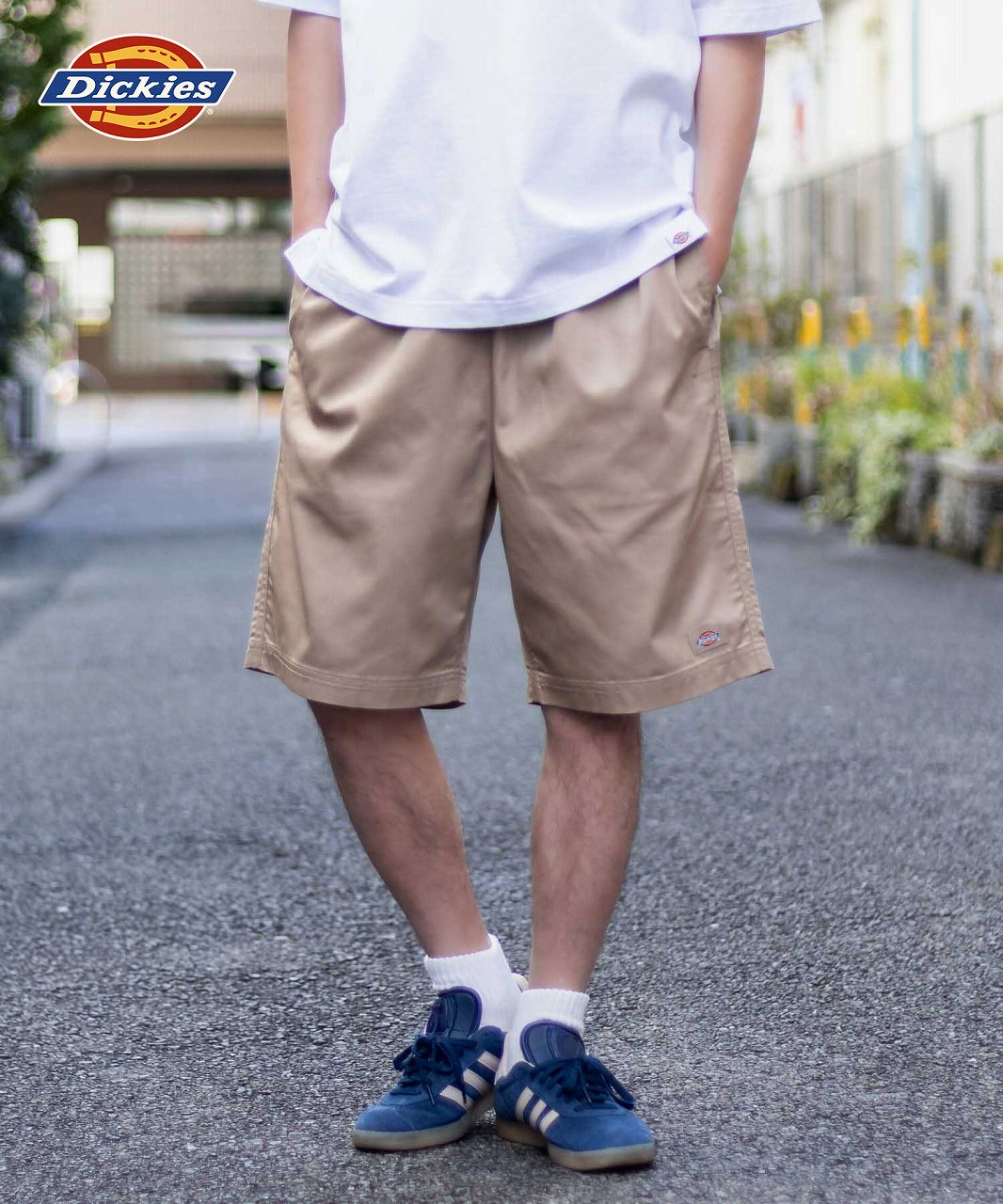 ディッキーズ Dickies ツイルショートパンツ （ベージュ） ベージュ