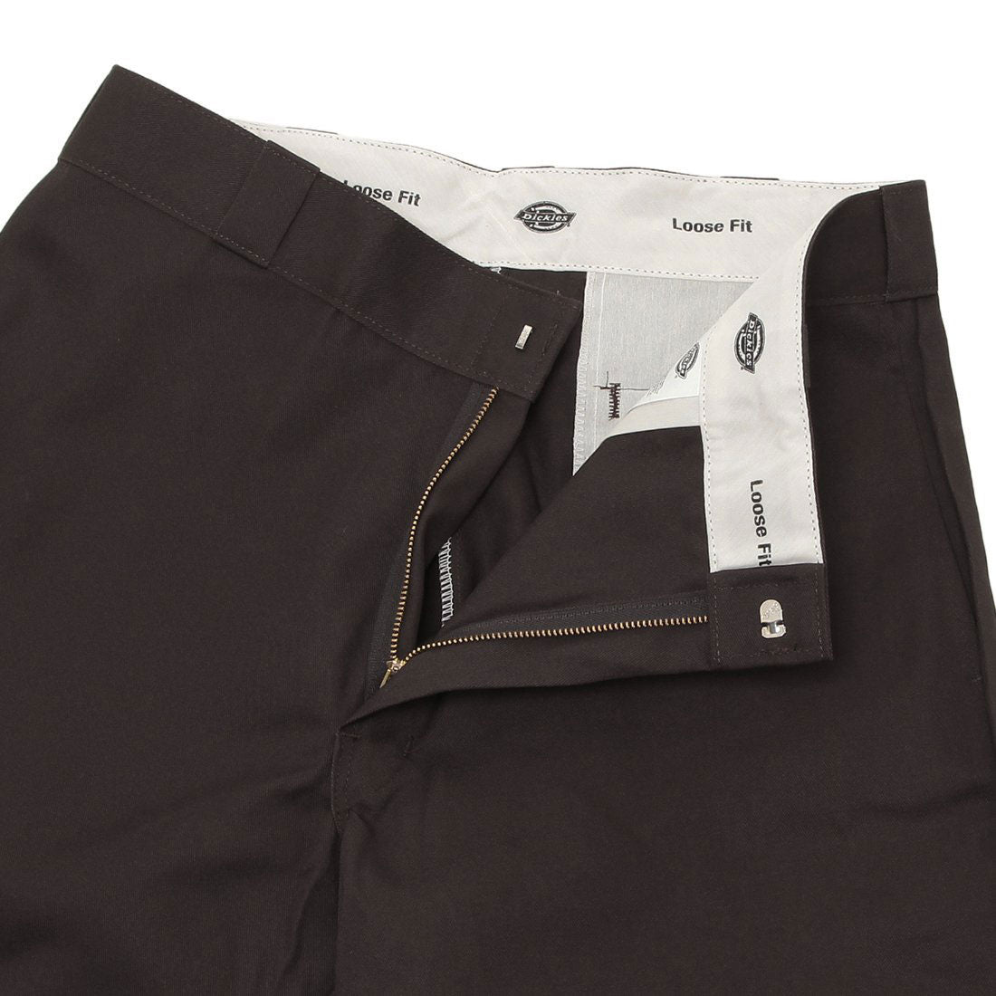 ディッキーズ Dickies ダブルニー ルーズフィット ワークパンツ TCツイル レングス30 32 8.5OZ（8.5オンス） ブラウン メンズ Dickies 85283 0DB （DARK BROWN） DARK BROWN