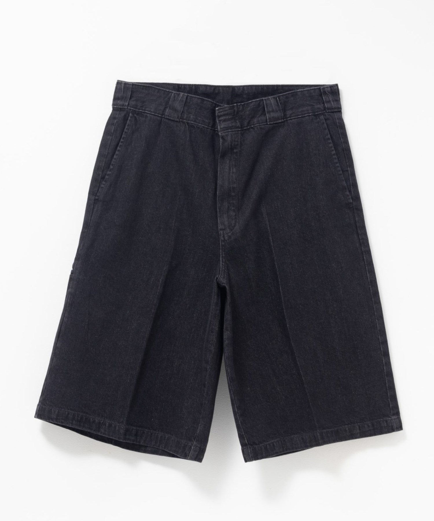 ディッキーズ Dickies ワイドルーズショートパンツ （ブラックデニム） ブラックデニム