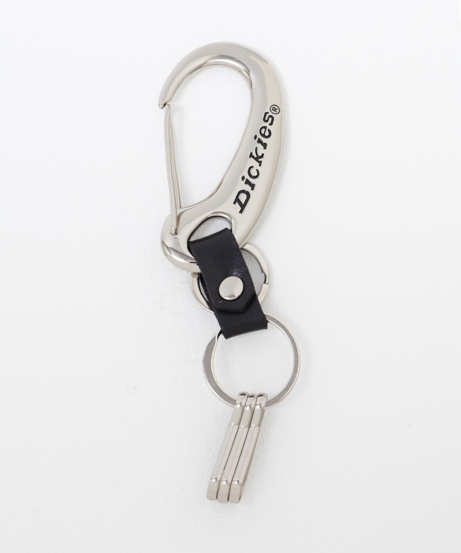 ディッキーズ Dickies カラビナキーホルダー （シルバー×レッド） シルバー×レッド