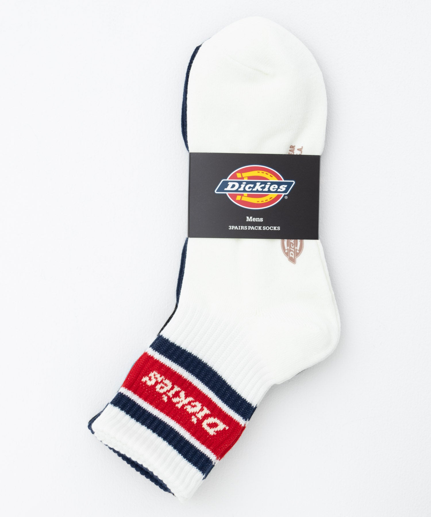 ディッキーズ Dickies クォーターソックス ラインロゴ 3足組 （アソート） アソート