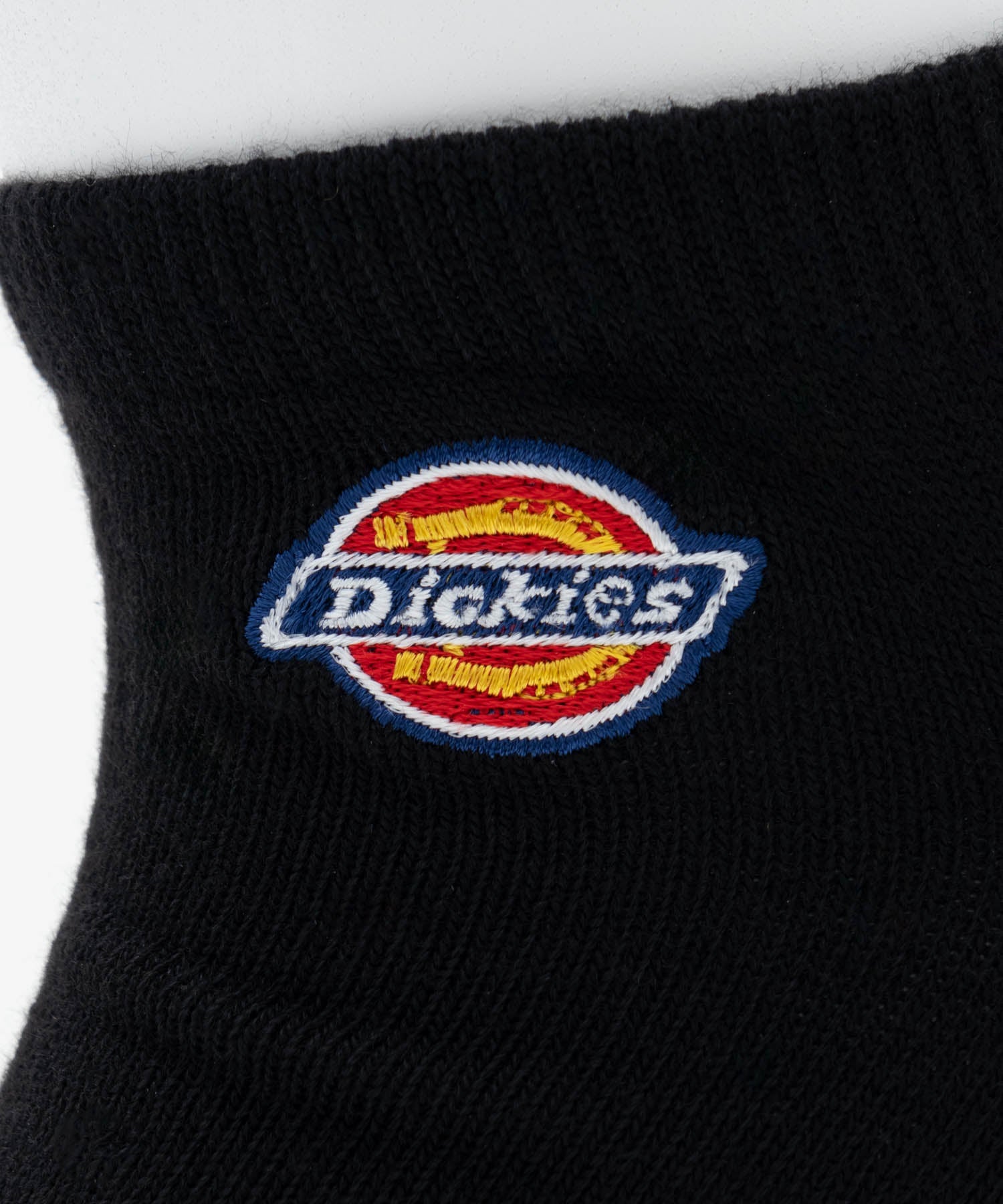 ディッキーズ Dickies アンクルソックス ロゴ平編み刺繍 3足組 （ブラック） ブラック