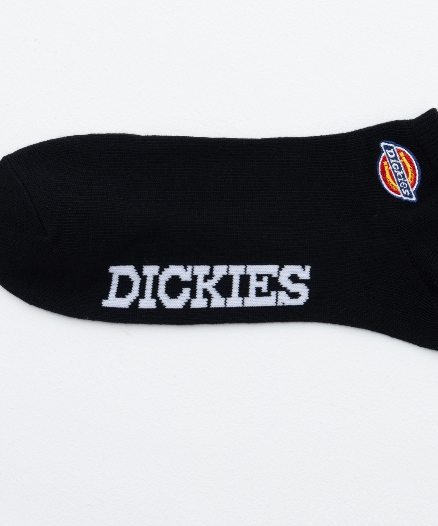 ディッキーズ Dickies アンクルソックス ロゴ平編み刺繍 3足組 （ブラック） ブラック