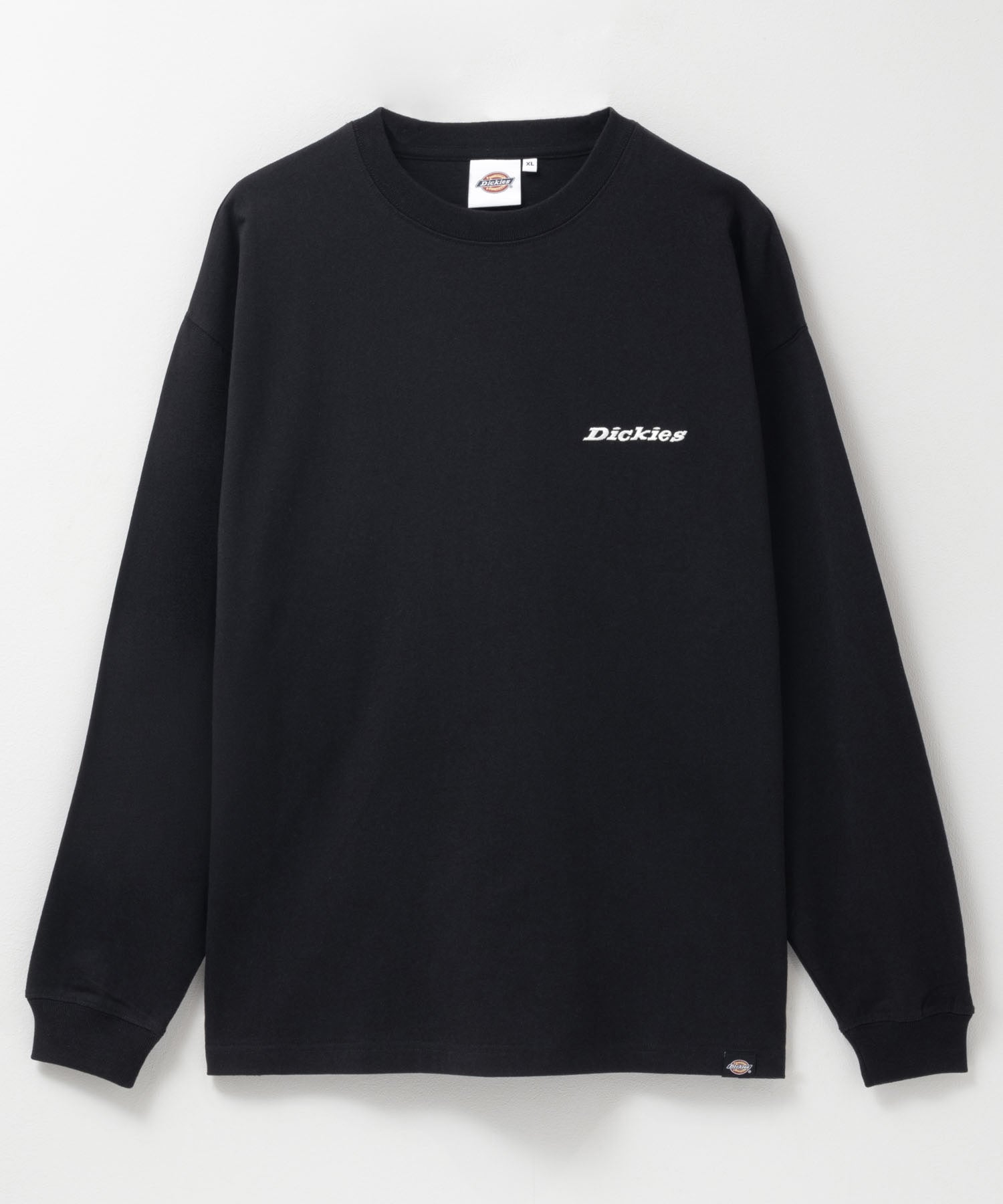ディッキーズ Dickies ワンポイント刺繍長袖Tシャツ （ブラック） ブラック