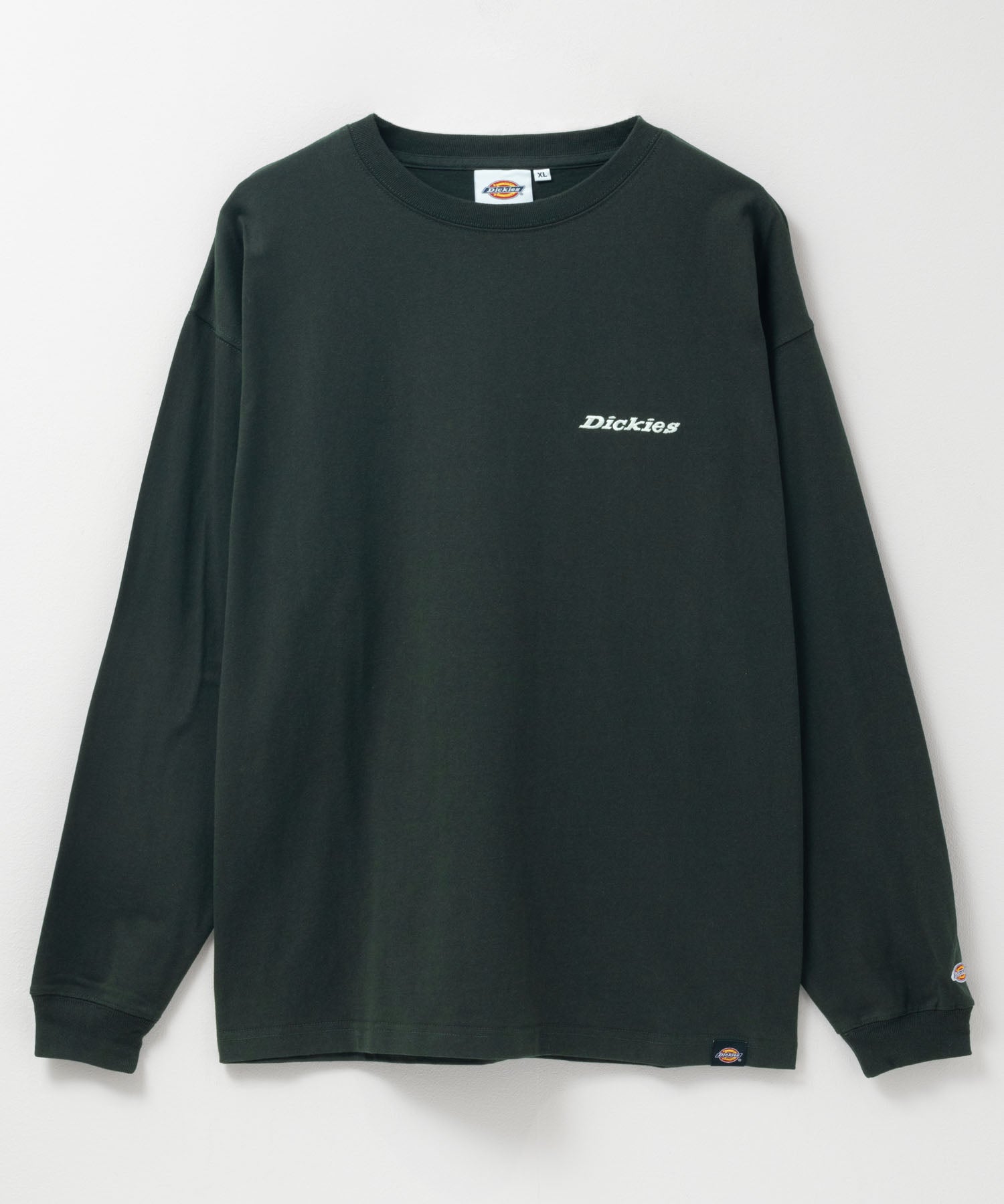 ディッキーズ Dickies ワンポイント刺繍長袖Tシャツ （グリーン） グリーン