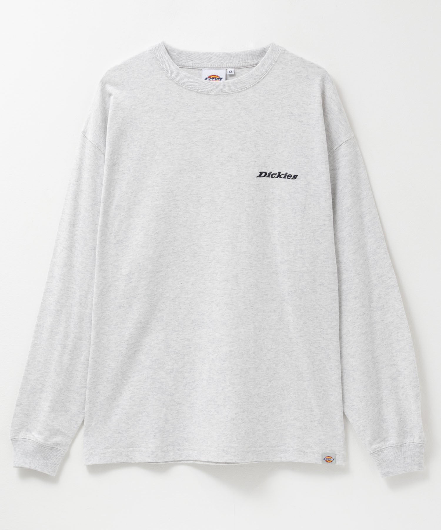 ディッキーズ Dickies ワンポイント刺繍長袖Tシャツ （アッシュグレー） アッシュグレー