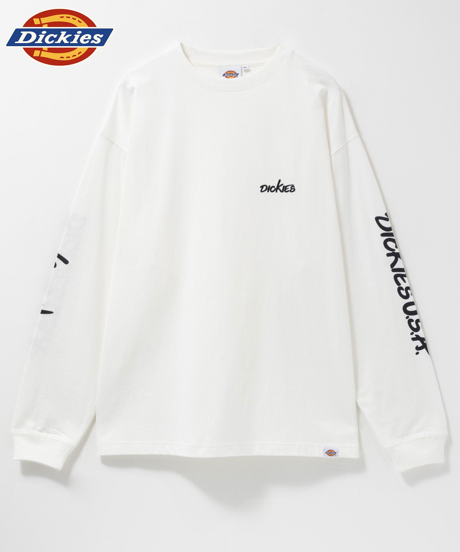 ディッキーズ Dickies スリーブプリント長袖Tシャツ （ブルー） ブルー