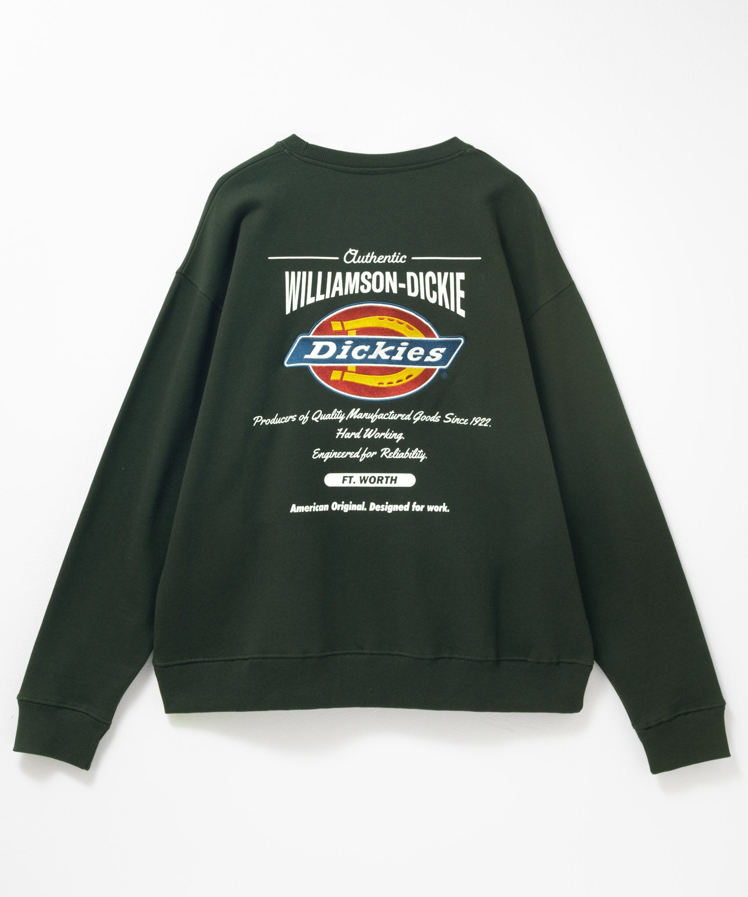 ディッキーズ Dickies 裏起毛刺繍トレーナー （グリーン） グリーン