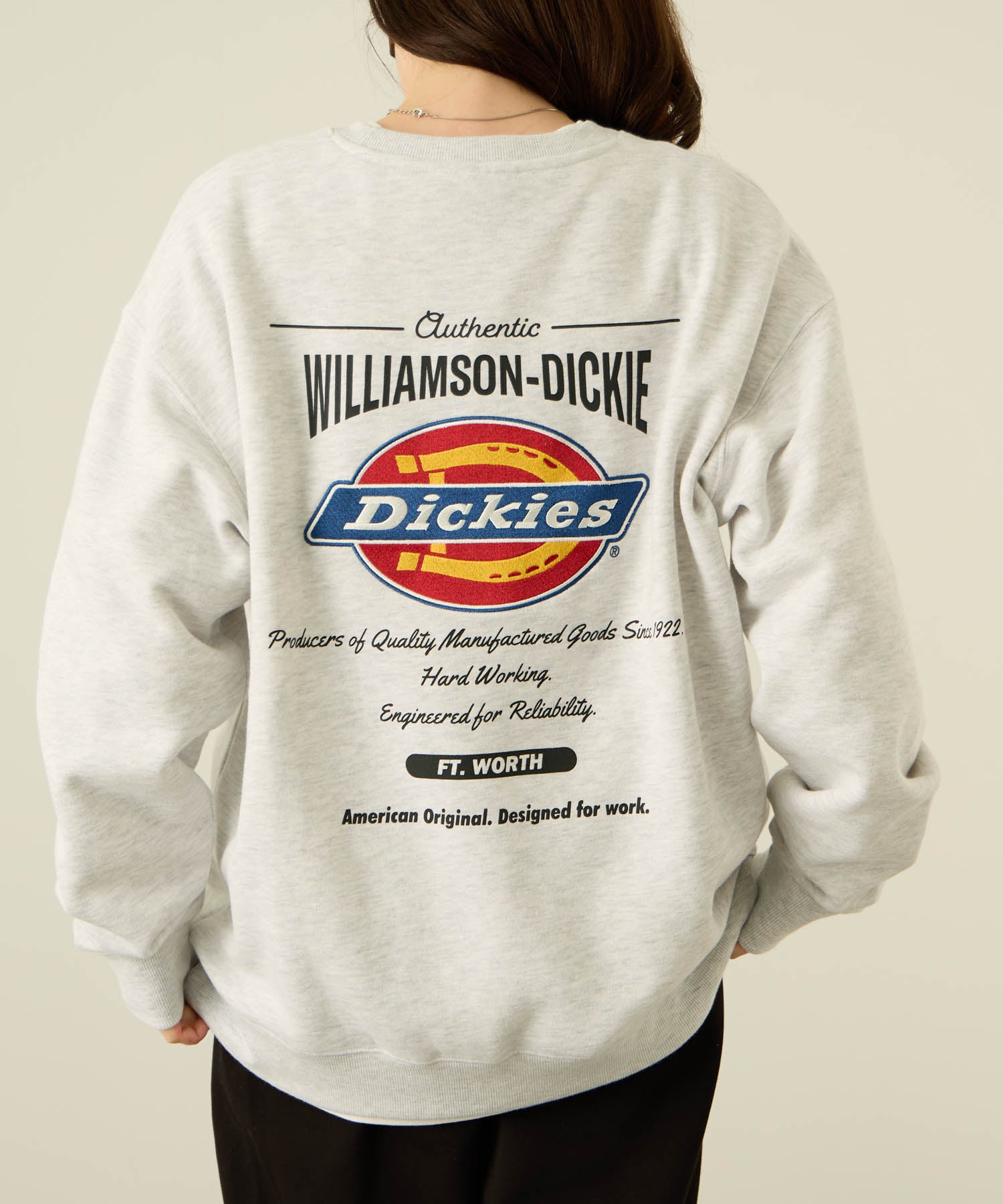 ディッキーズ Dickies 裏起毛刺繍トレーナー （グリーン） グリーン