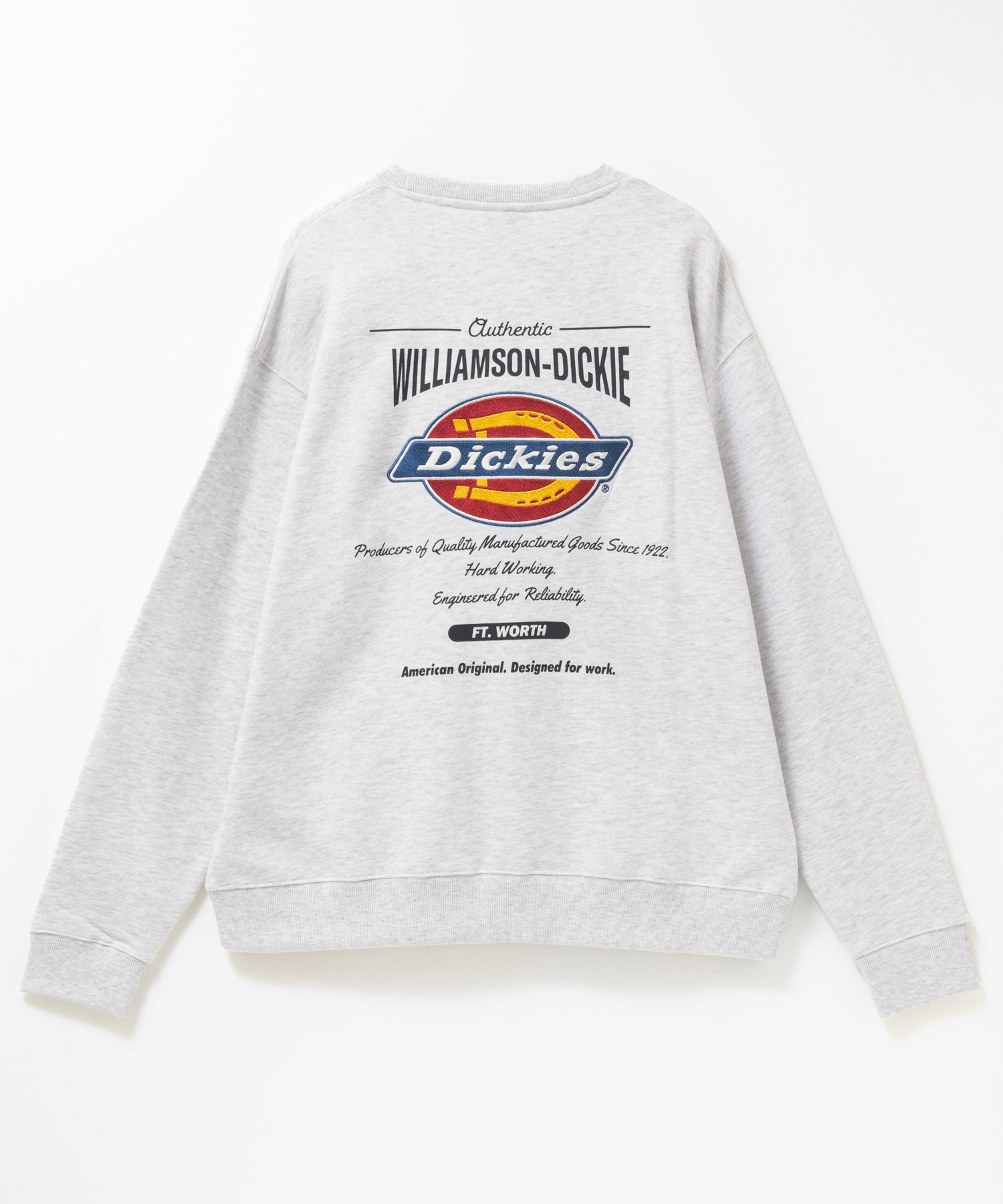 ディッキーズ Dickies 裏起毛刺繍トレーナー （アッシュ） アッシュ