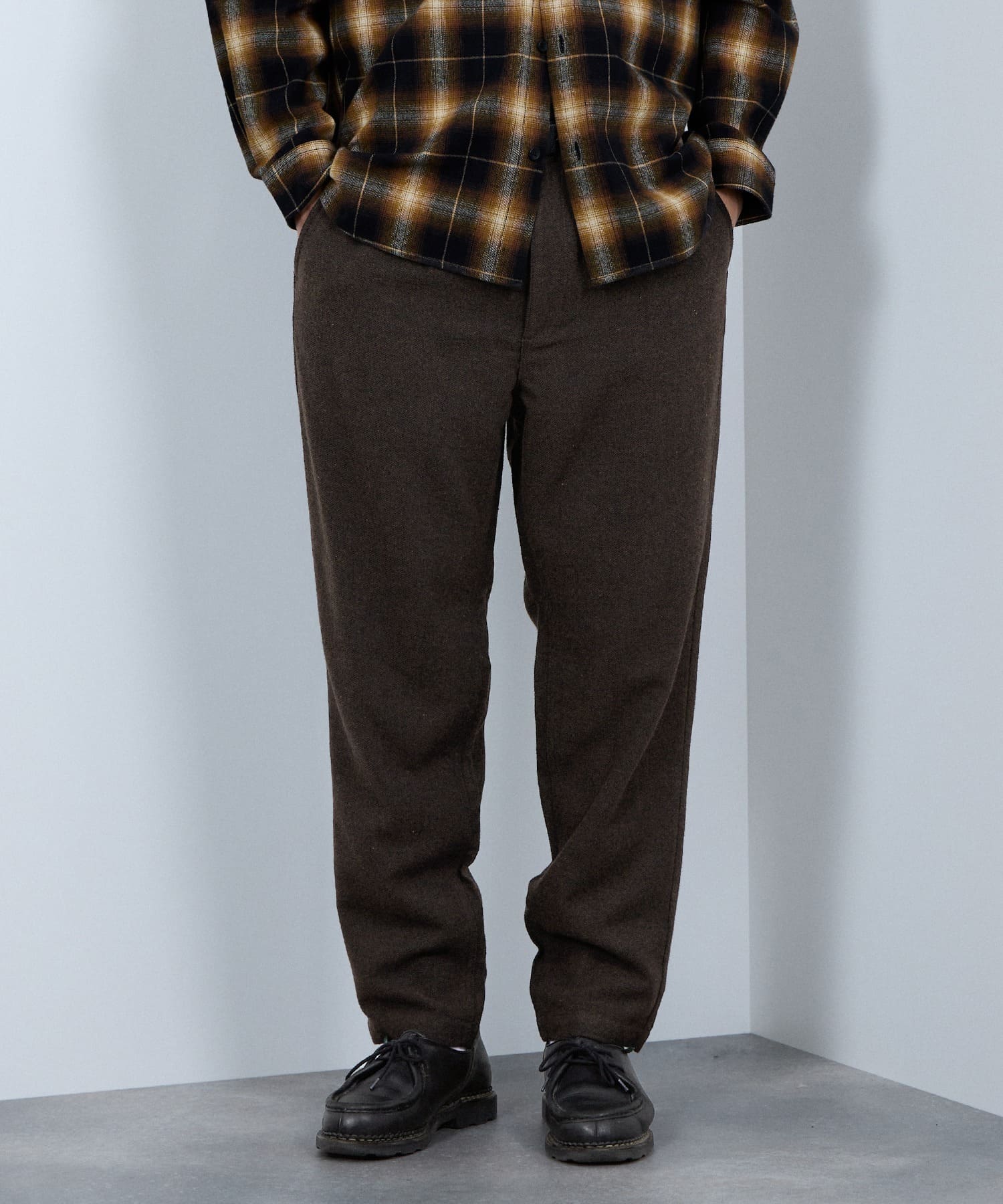 ディッキーズ Dickies ウール混イージーパンツ （ブラウン） ブラウン