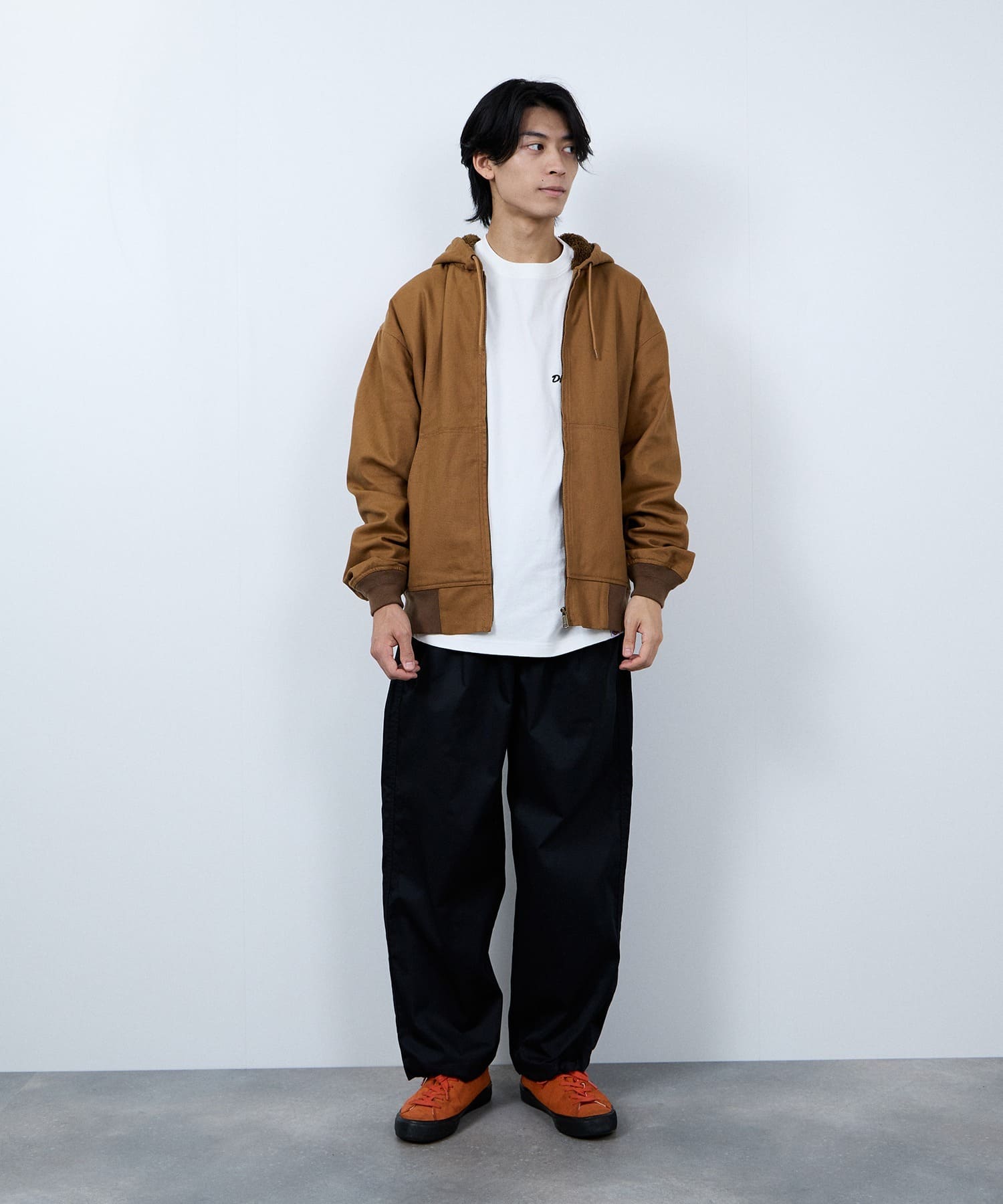 ディッキーズ Dickies 裏ボアジップパーカージャケット （キャメル） キャメル