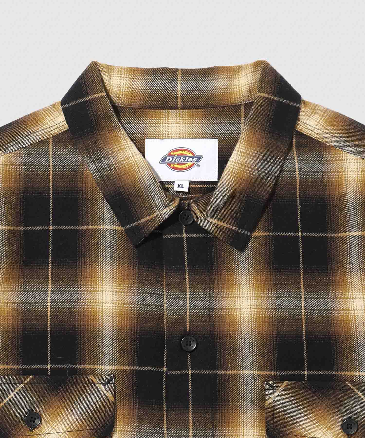 ディッキーズ Dickies チェックワークシャツ （グリーン） グリーン