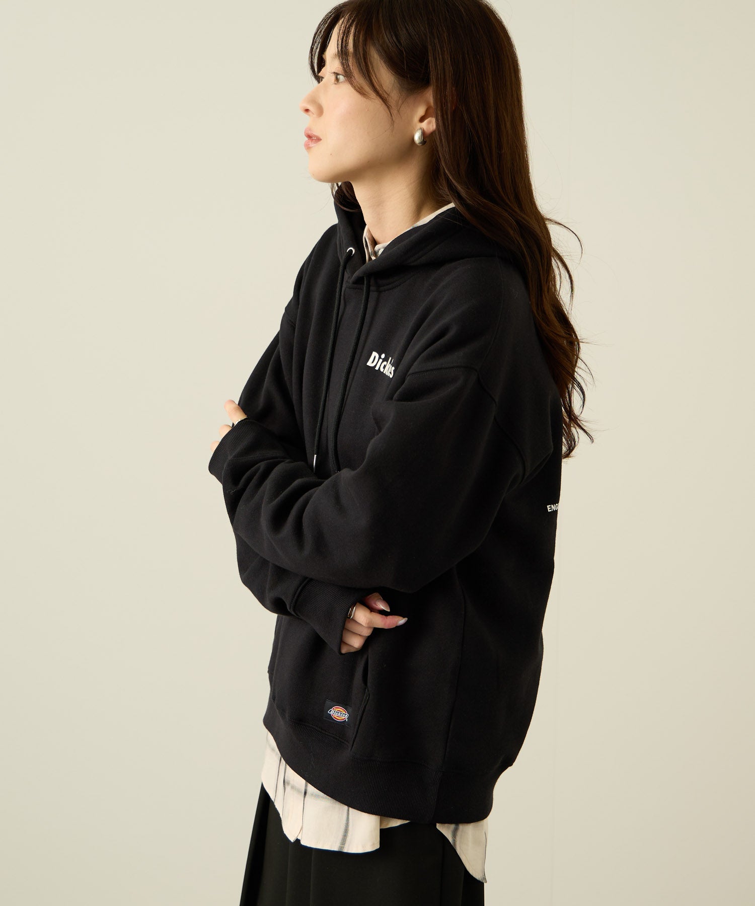 ディッキーズ Dickies 裏起毛刺繍パーカー （アッシュ） アッシュ