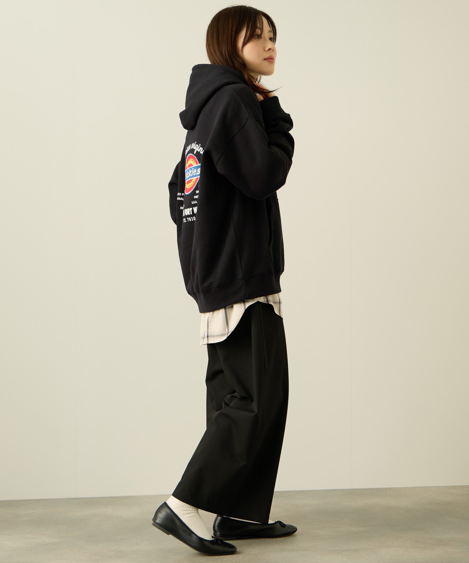 ディッキーズ Dickies 裏起毛刺繍パーカー （アッシュ） アッシュ