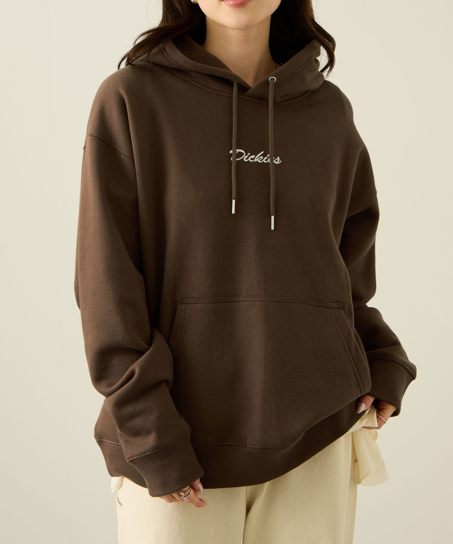 ディッキーズ Dickies 裏起毛刺繍パーカー （アッシュ） アッシュ