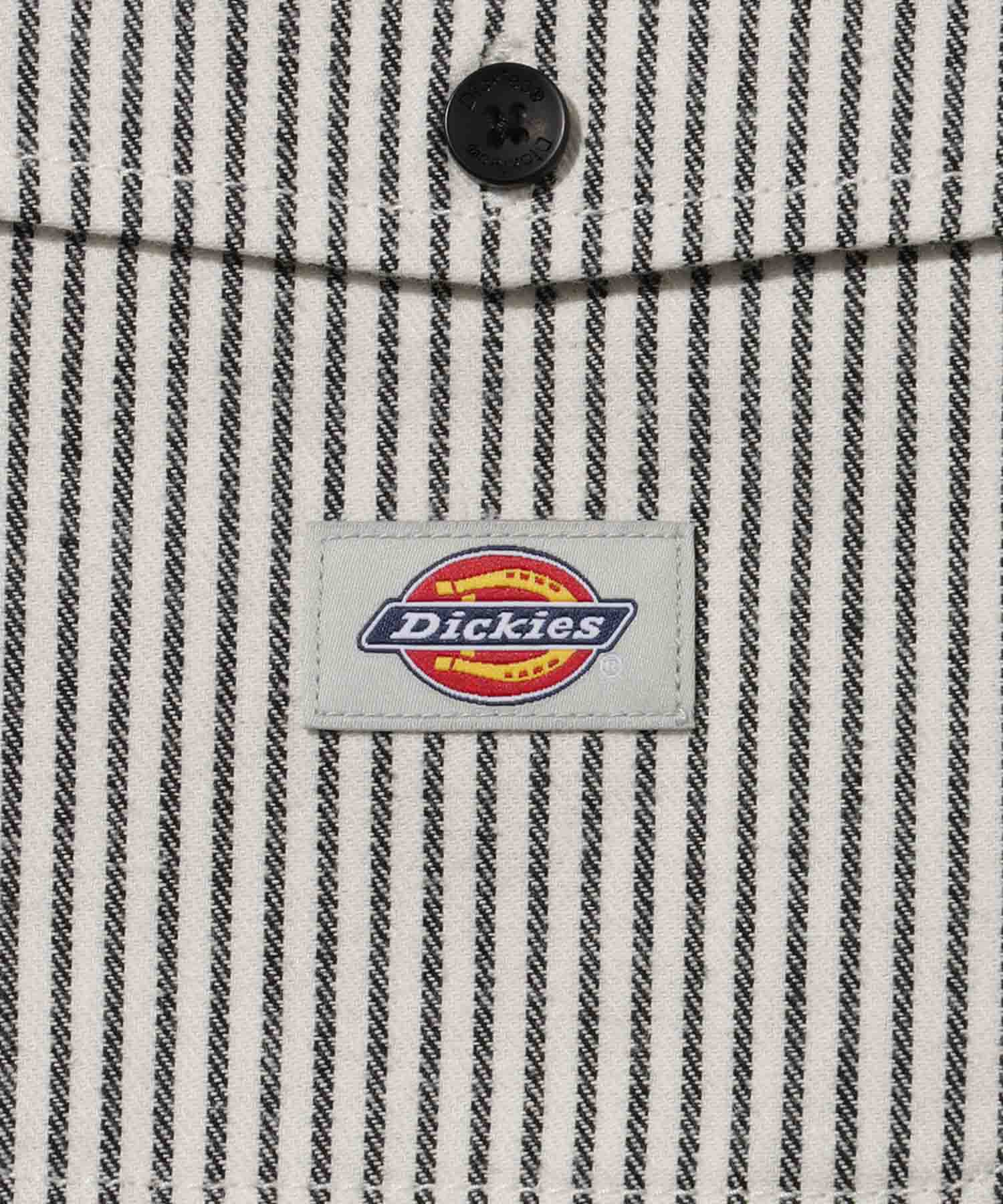 ディッキーズ Dickies ストライプワークシャツ （ネイビーストライプ） ネイビーストライプ