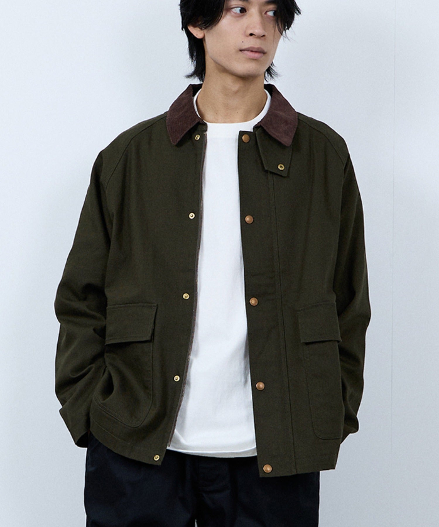 ディッキーズ Dickies 襟コールキャンバスジャケット （ブラック） ブラック