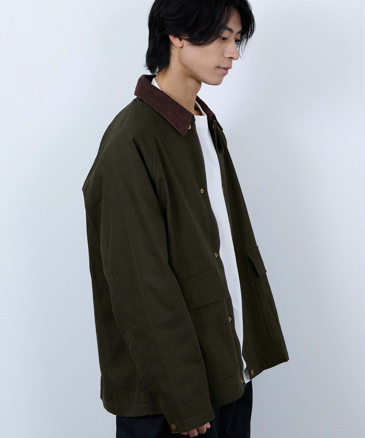 ディッキーズ Dickies 襟コールキャンバスジャケット （ブラック） ブラック