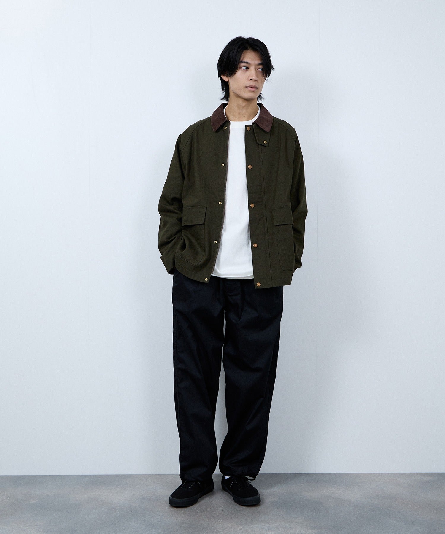ディッキーズ Dickies 襟コールキャンバスジャケット （ブラック） ブラック