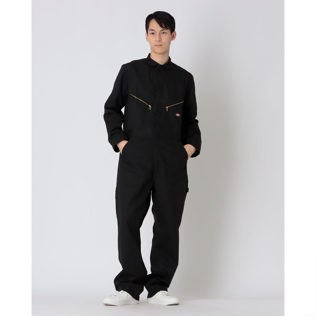 ディッキーズ Dickies ロング スリーブ デラックス カバーオール つなぎ （ブラック） ブラック