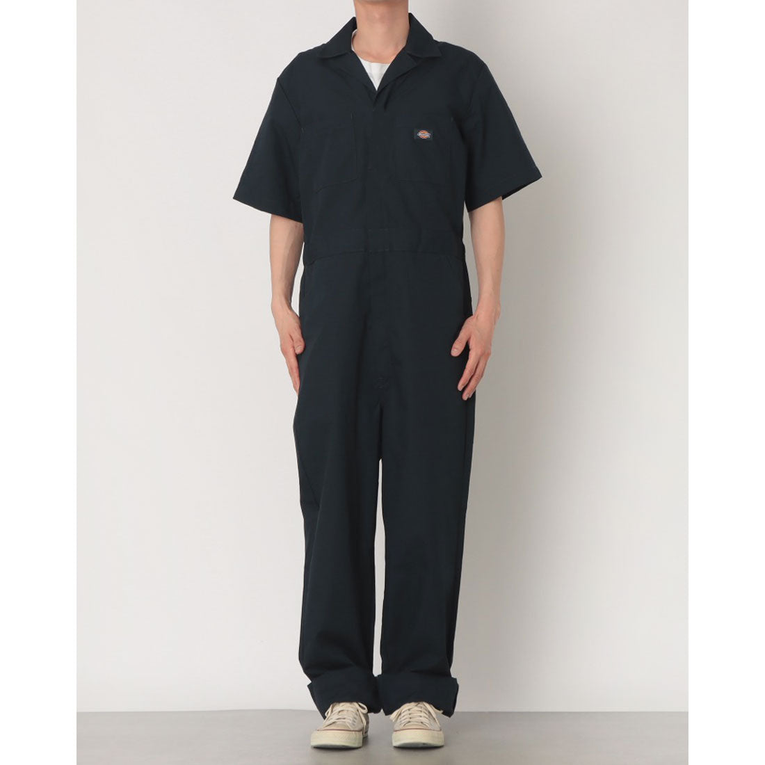 ディッキーズ Dickies SHORT SLEEVE COVERALLS(DARK NAVY) （DARK NAVY） DARK NAVY