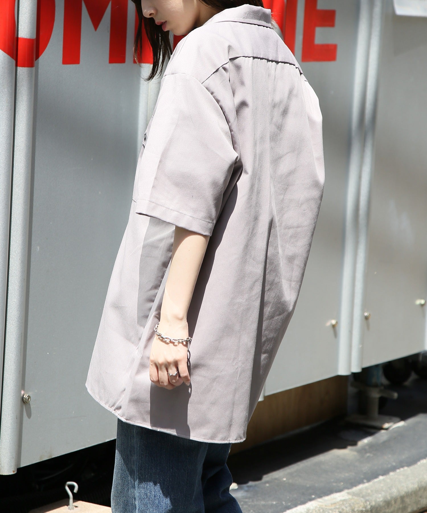 ディッキーズ Dickies 【Dickies / ディッキーズ】SHIRTS SSFQ シャツ 羽織 半袖 ワークシャツ ロゴ ワンポイント ミドル丈 1574
