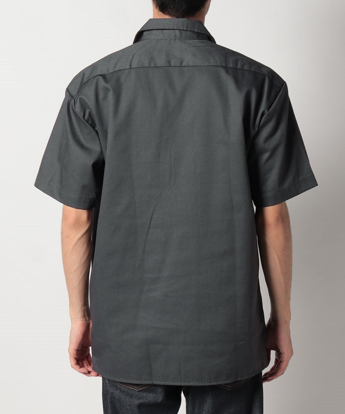 ディッキーズ Dickies 【Dickies / ディッキーズ】SHIRTS SSFQ シャツ 羽織 半袖 ワークシャツ ロゴ ワンポイント ミドル丈 1574