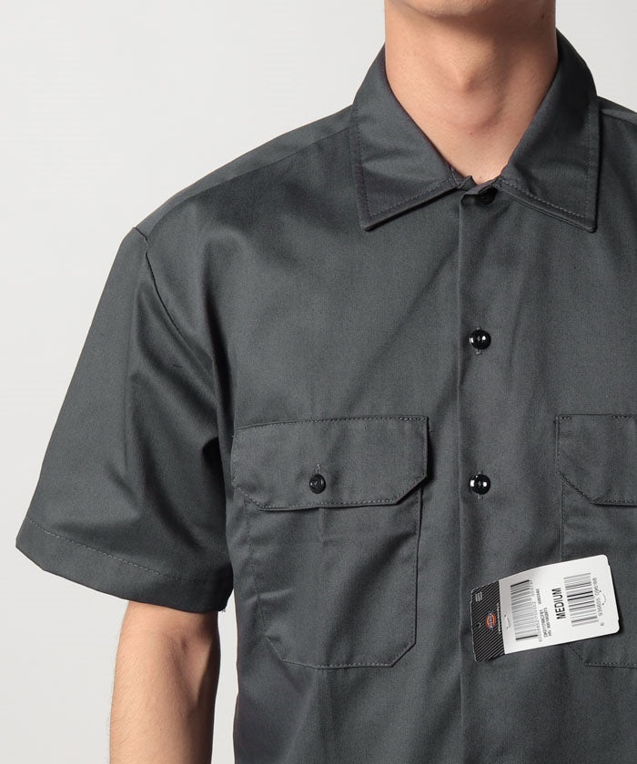 ディッキーズ Dickies 【Dickies / ディッキーズ】SHIRTS SSFQ シャツ 羽織 半袖 ワークシャツ ロゴ ワンポイント ミドル丈 1574