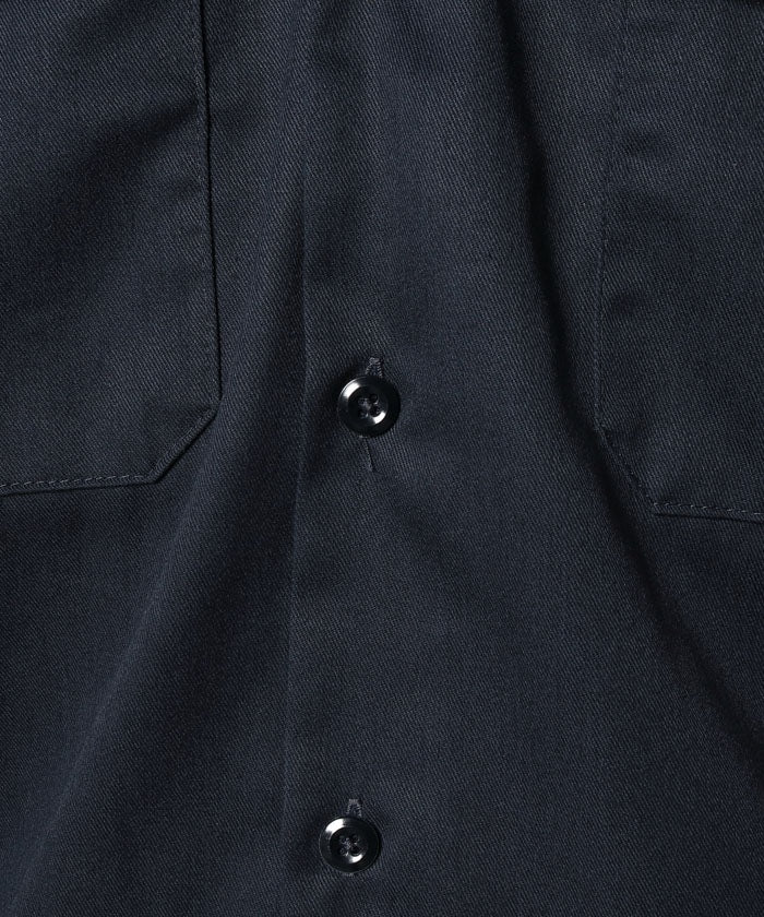 ディッキーズ Dickies さっと羽織れる◎ 【Dickies / ディッキーズ】SHIRTS LSFQ シャツ 羽織り 長袖 ワークシャツ ワンポイント カジュアルシャツ 無地 574 （ダークグリーン） ダークグリーン
