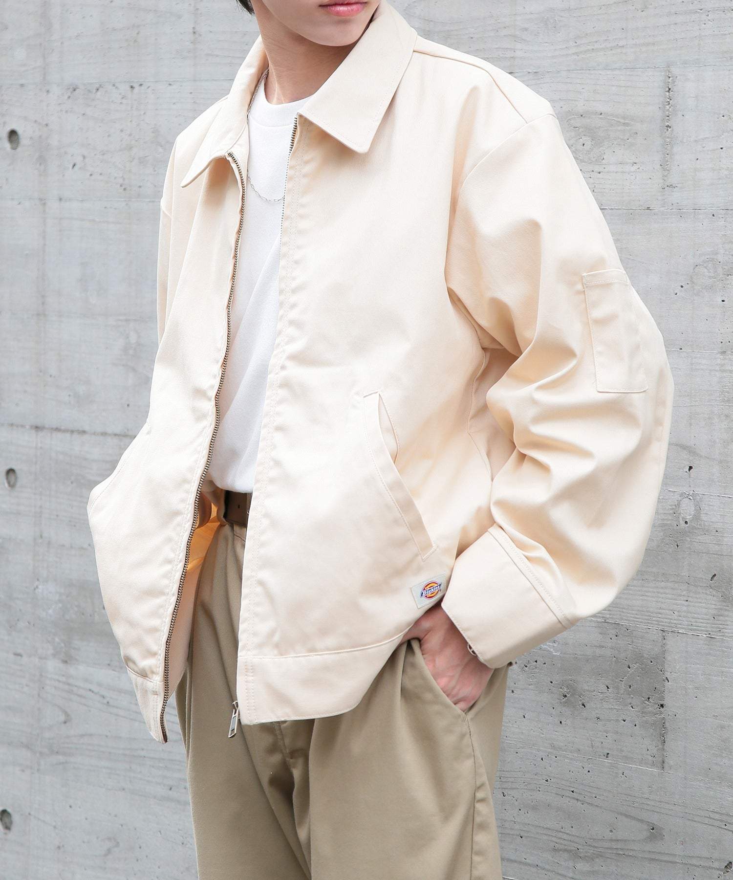 ディッキーズ Dickies 【Dickies / ディッキーズ】 T/C/PUツイルFZIPブルゾン アウター ブルゾン ジップ 長袖 ポケット ステンカラー 3178ー4130