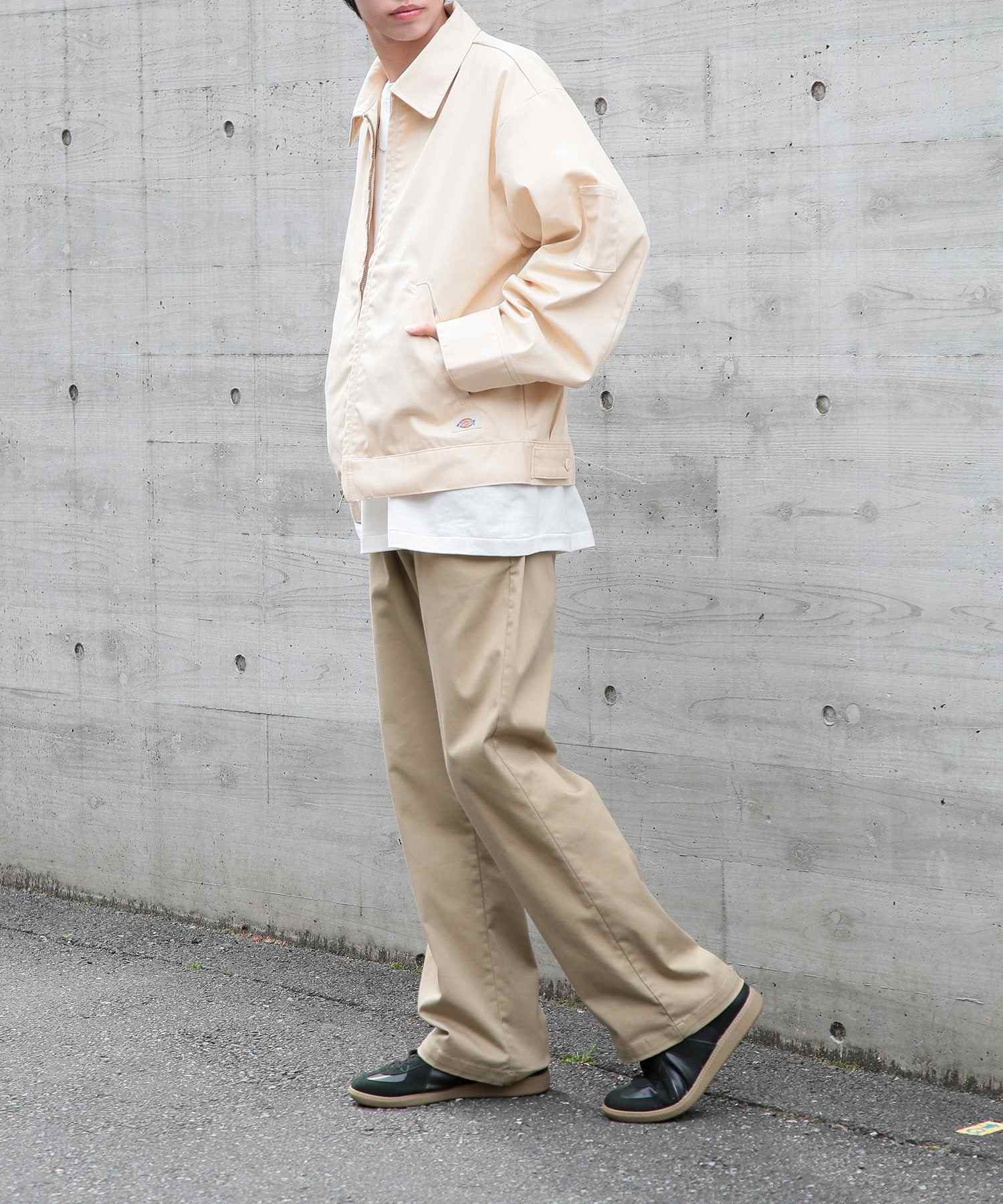 ディッキーズ Dickies 【Dickies / ディッキーズ】 T/C/PUツイルFZIPブルゾン アウター ブルゾン ジップ 長袖 ポケット ステンカラー 3178ー4130