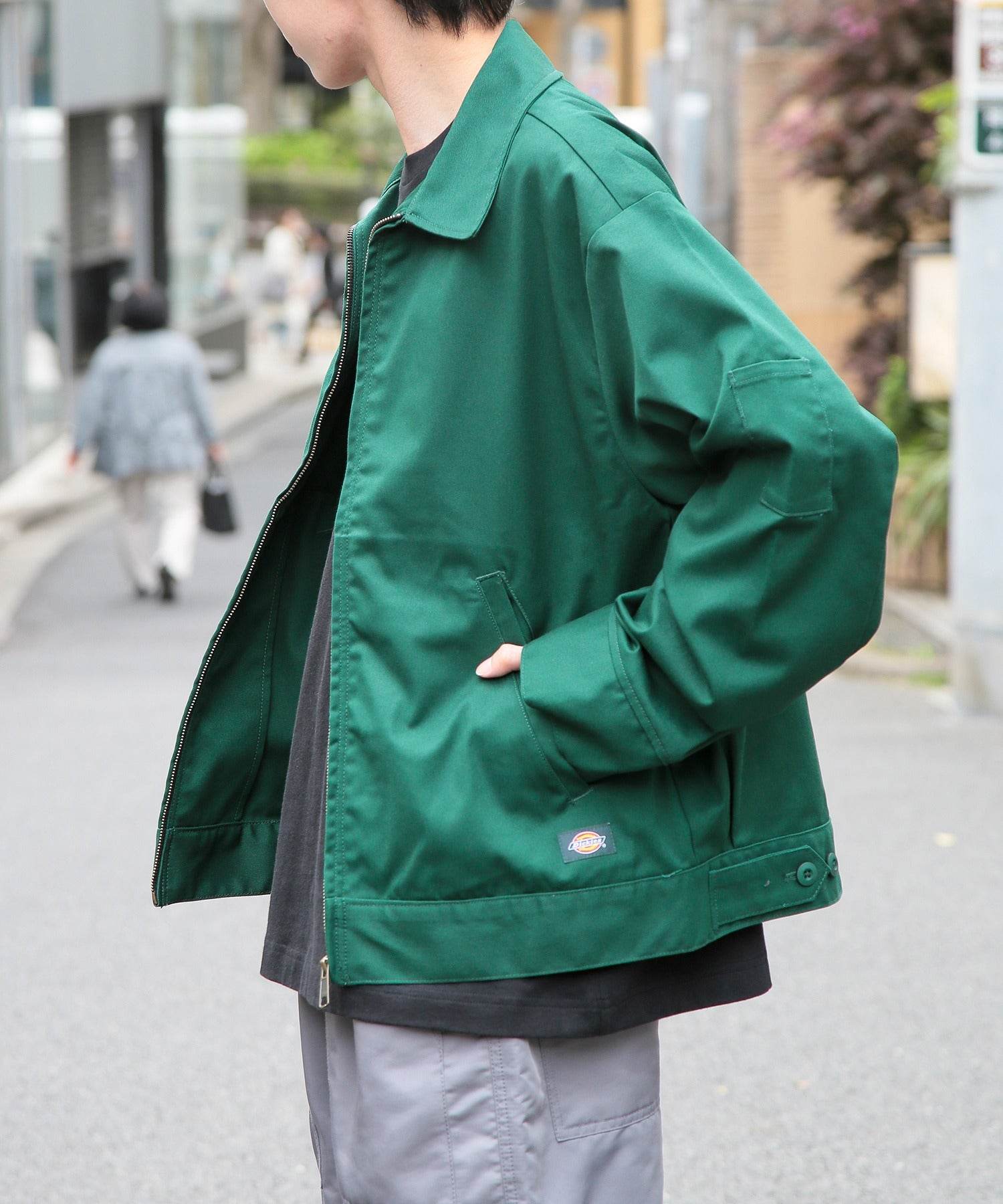 ディッキーズ Dickies 【Dickies / ディッキーズ】 T/C/PUツイルFZIPブルゾン アウター ブルゾン ジップ 長袖 ポケット ステンカラー 3178ー4130