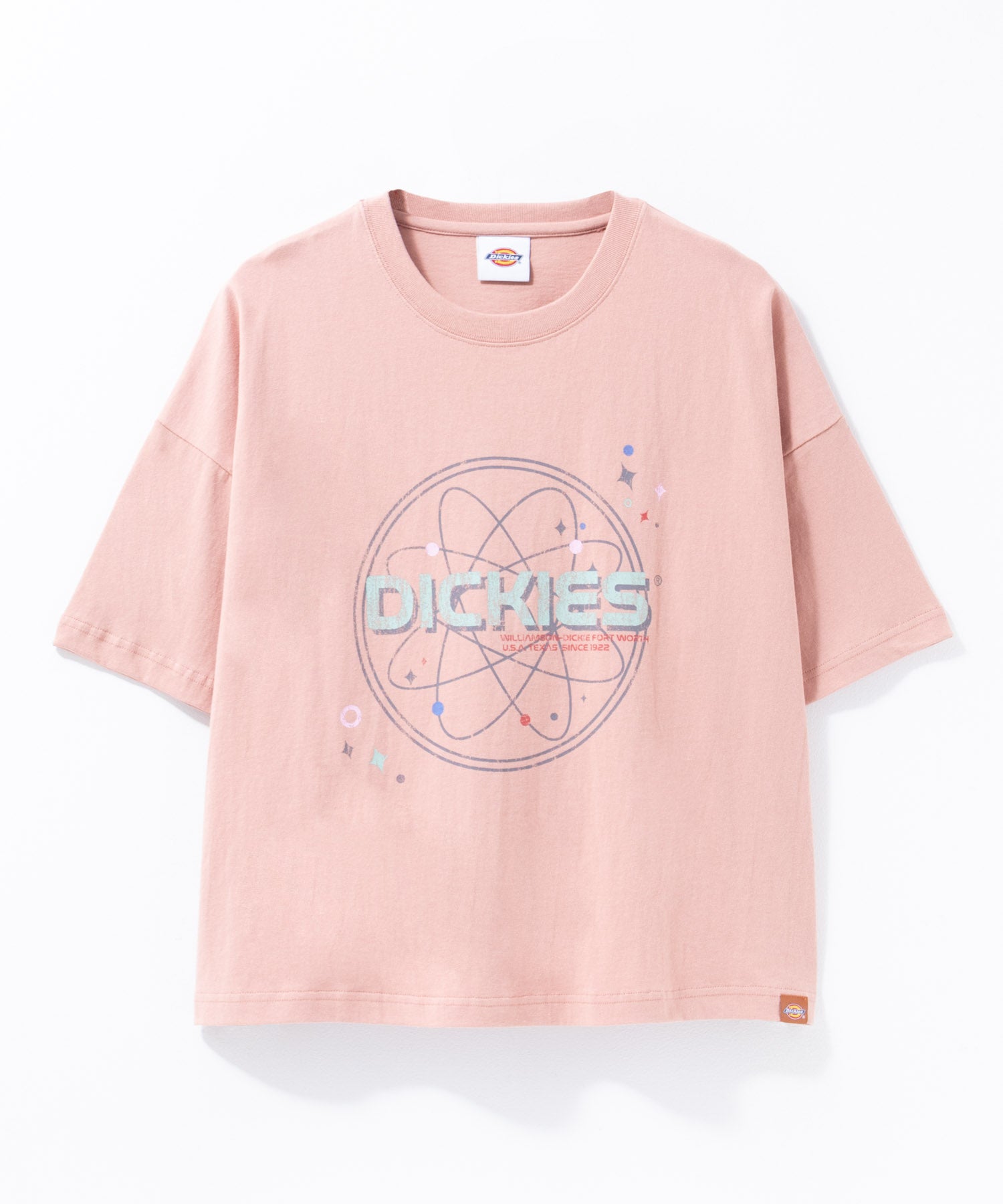 ディッキーズ Dickies バイオ加工アイコンTシャツ （ピンクオレンジ） ピンクオレンジ