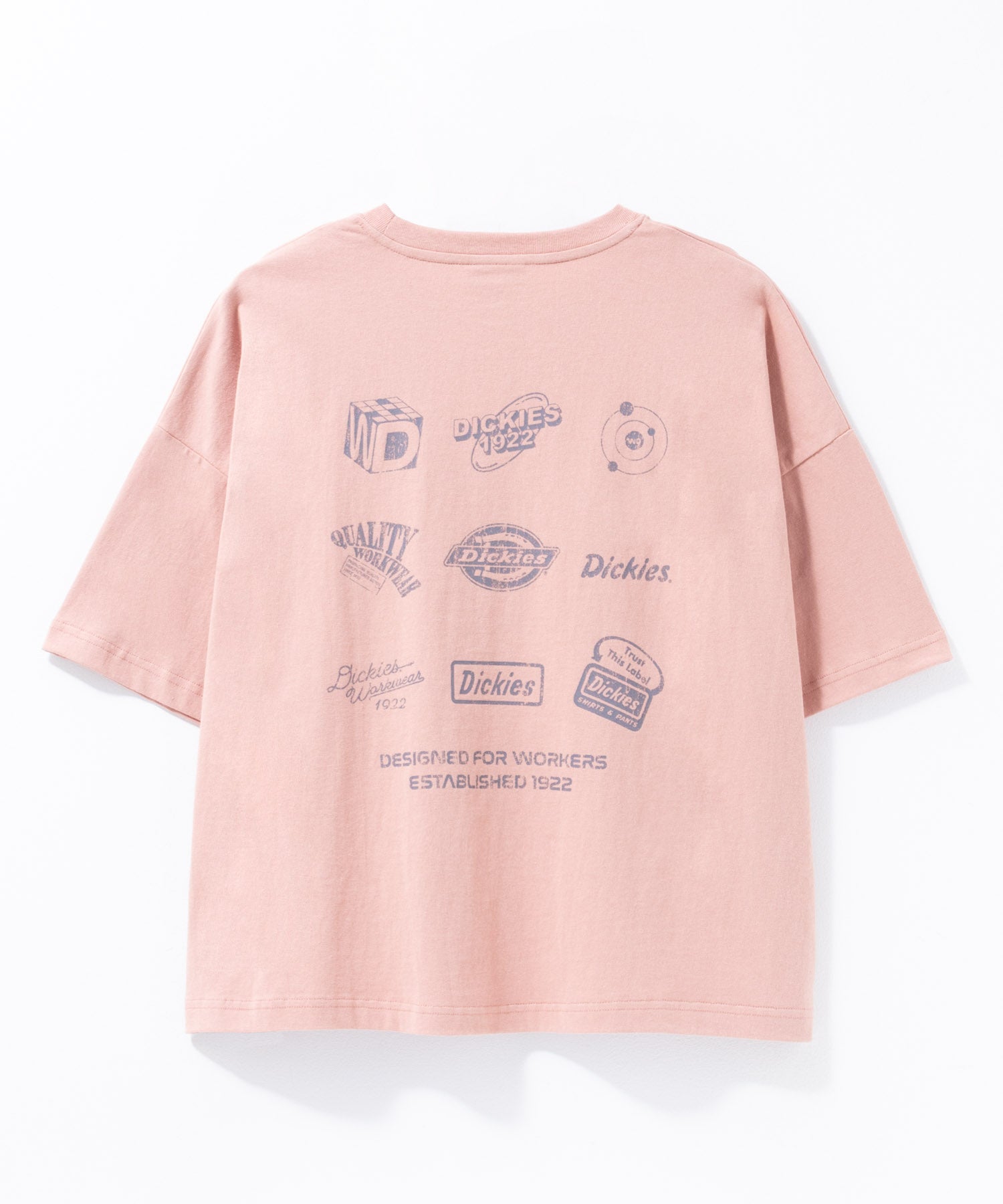 ディッキーズ Dickies バイオ加工アイコンTシャツ （ピンクオレンジ） ピンクオレンジ