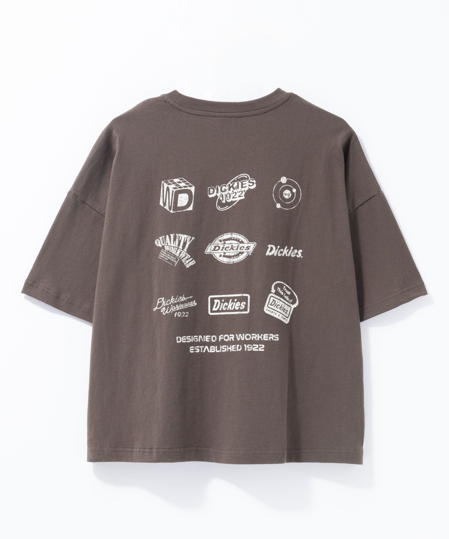 ディッキーズ Dickies バイオ加工アイコンTシャツ （ピンクオレンジ） ピンクオレンジ