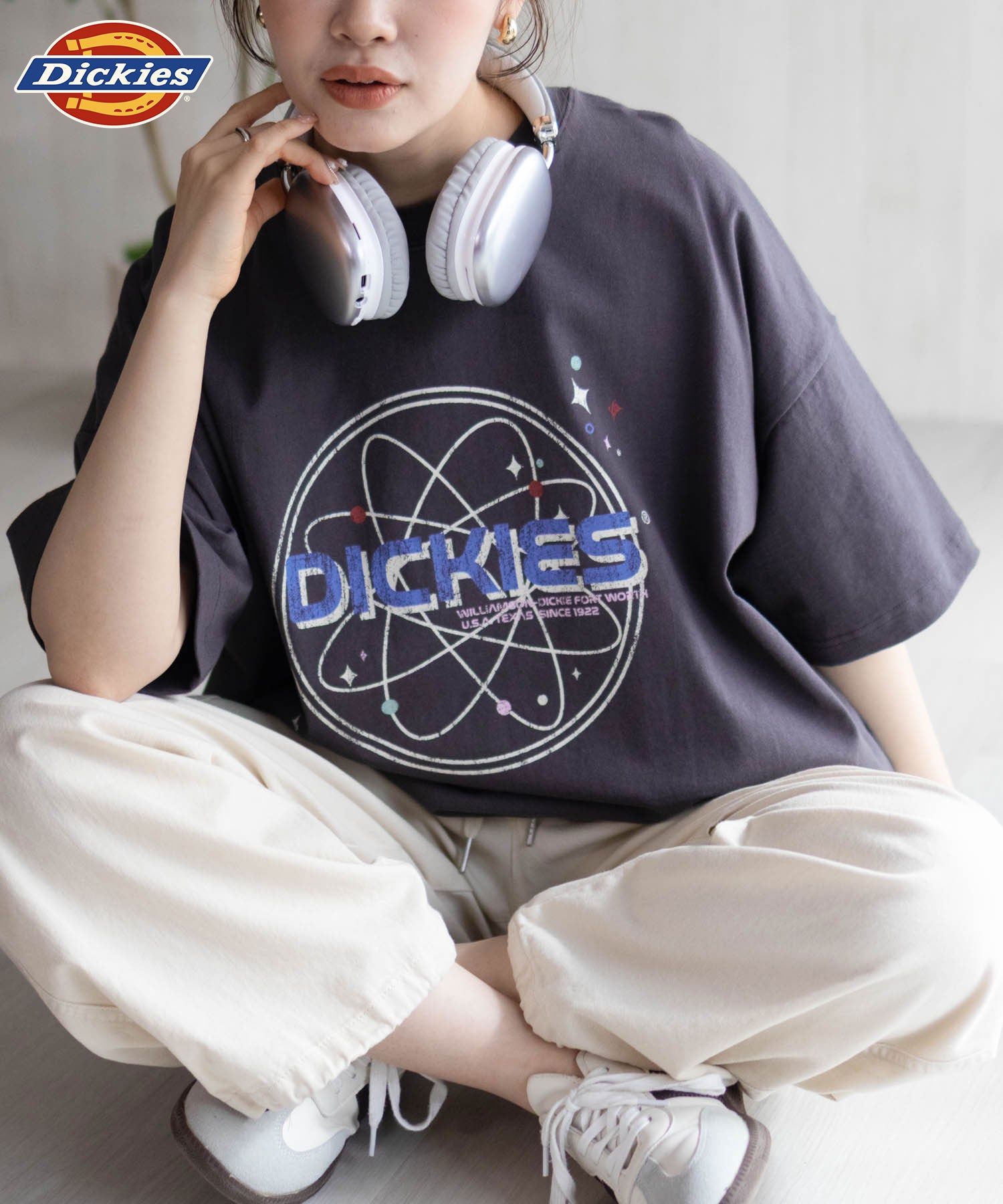 ディッキーズ Dickies バイオ加工アイコンTシャツ （スミクロ） スミクロ